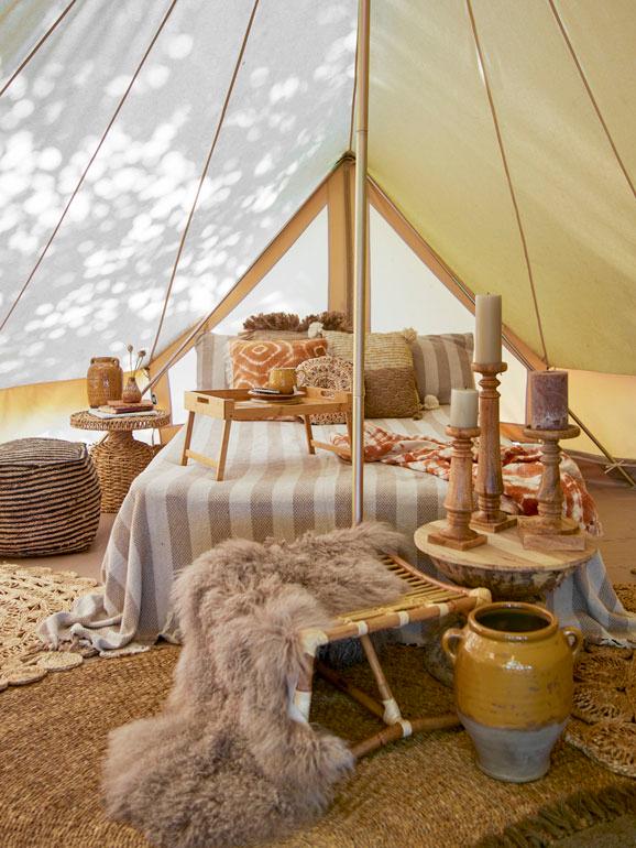 Happy Glamping mit Bloomingville aus Dänemark