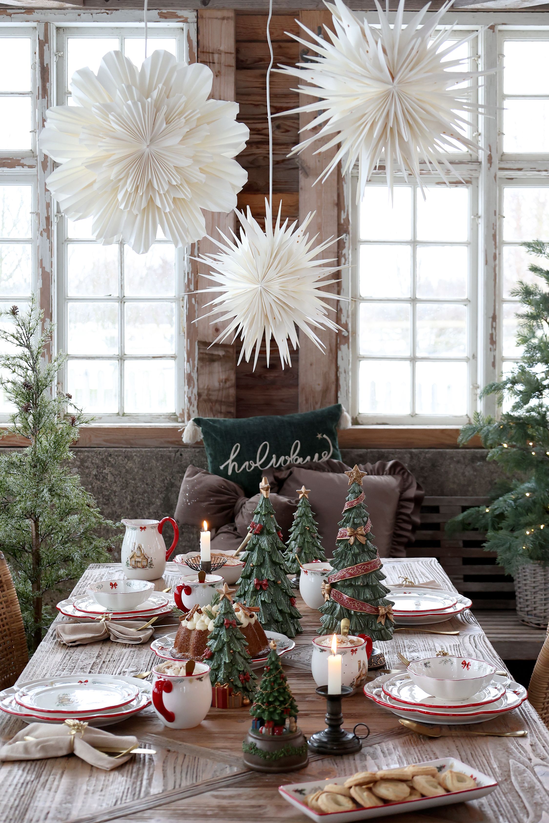 Chalet de Noël Weihnachtsgeschirr von Chic Antique