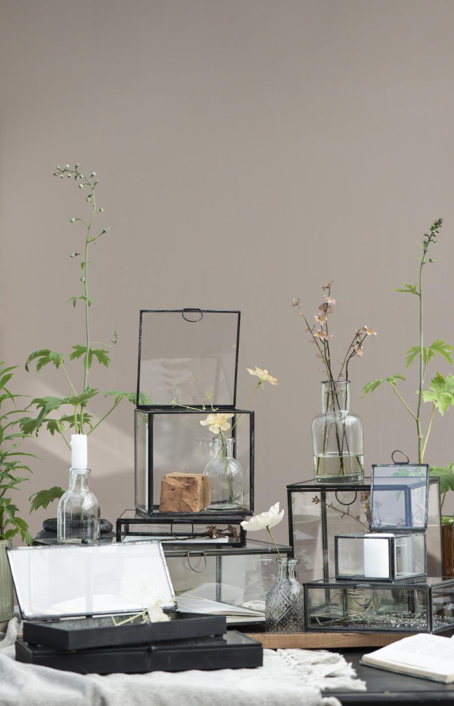 Glasboxen und Glaskisten
