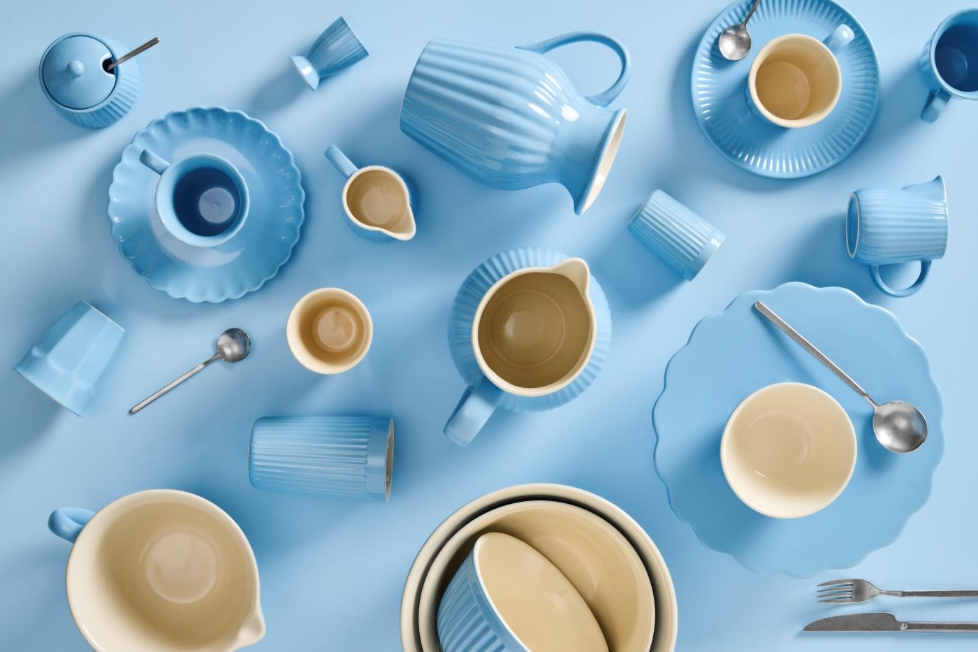 IB Laursen Mynte Blue Bell Geschirr – skandinavische Eleganz in himmlischem Blau
