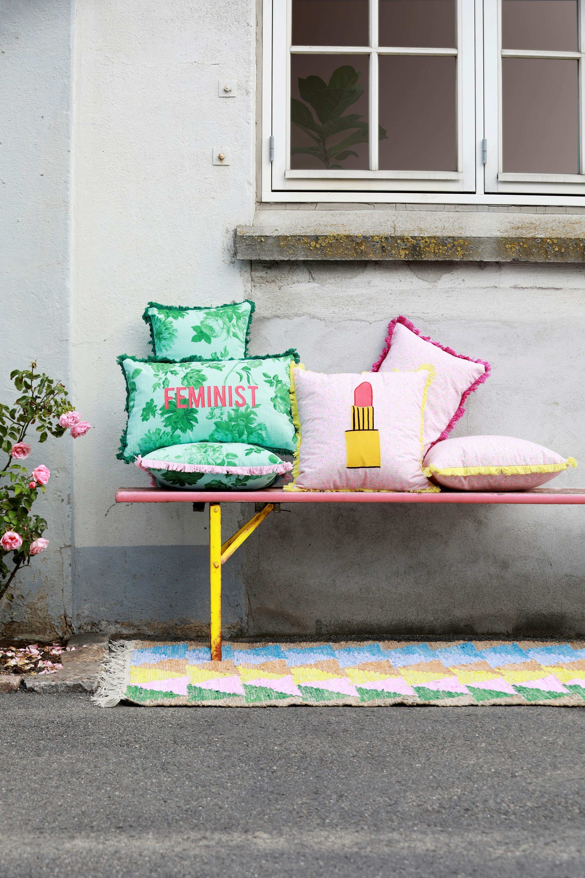 RICE Wohntextilien: Kissen & Decken, Tischdecken