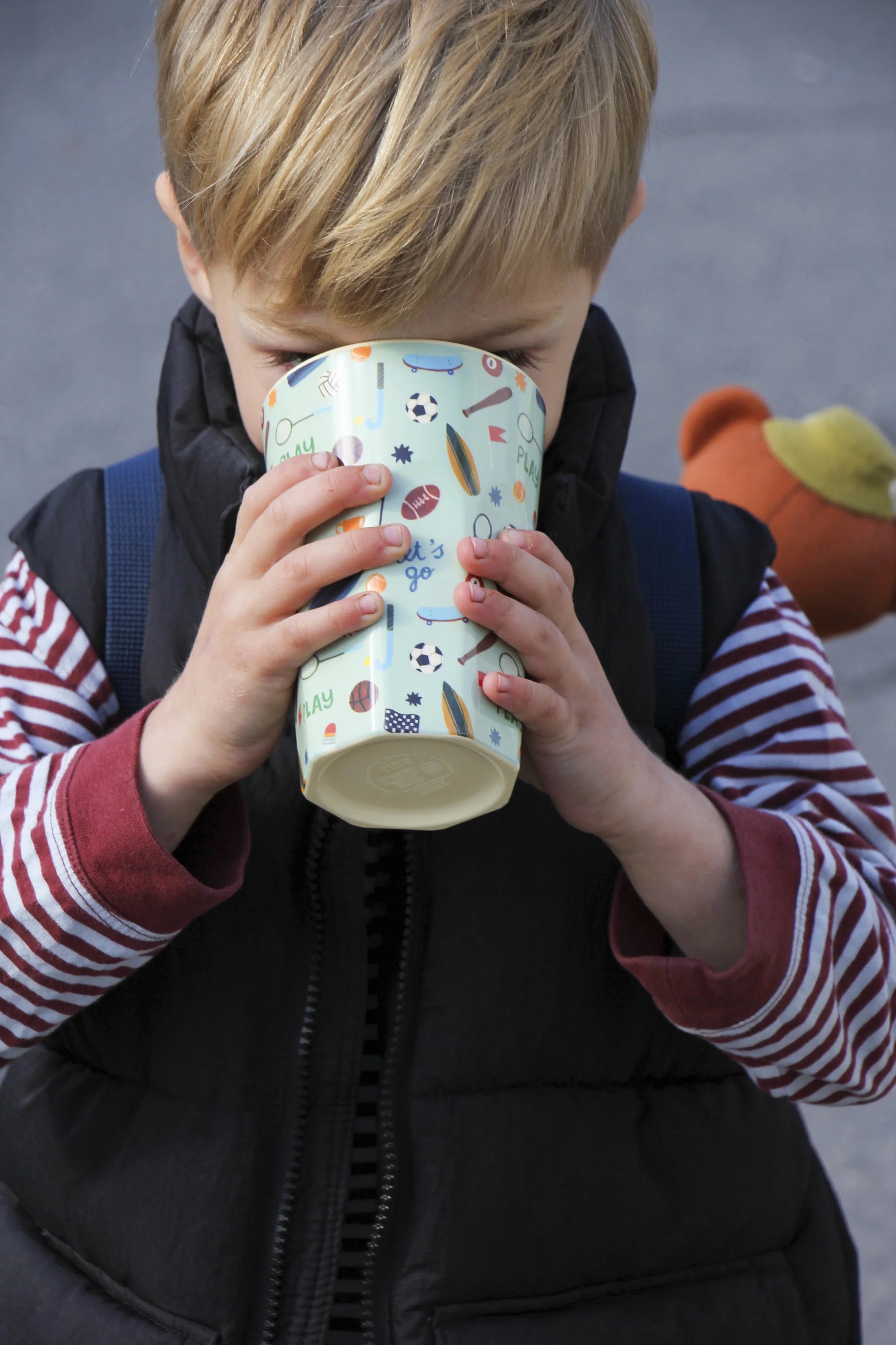 RICE Melamin Kindergeschirr aus der Sports Print Serie