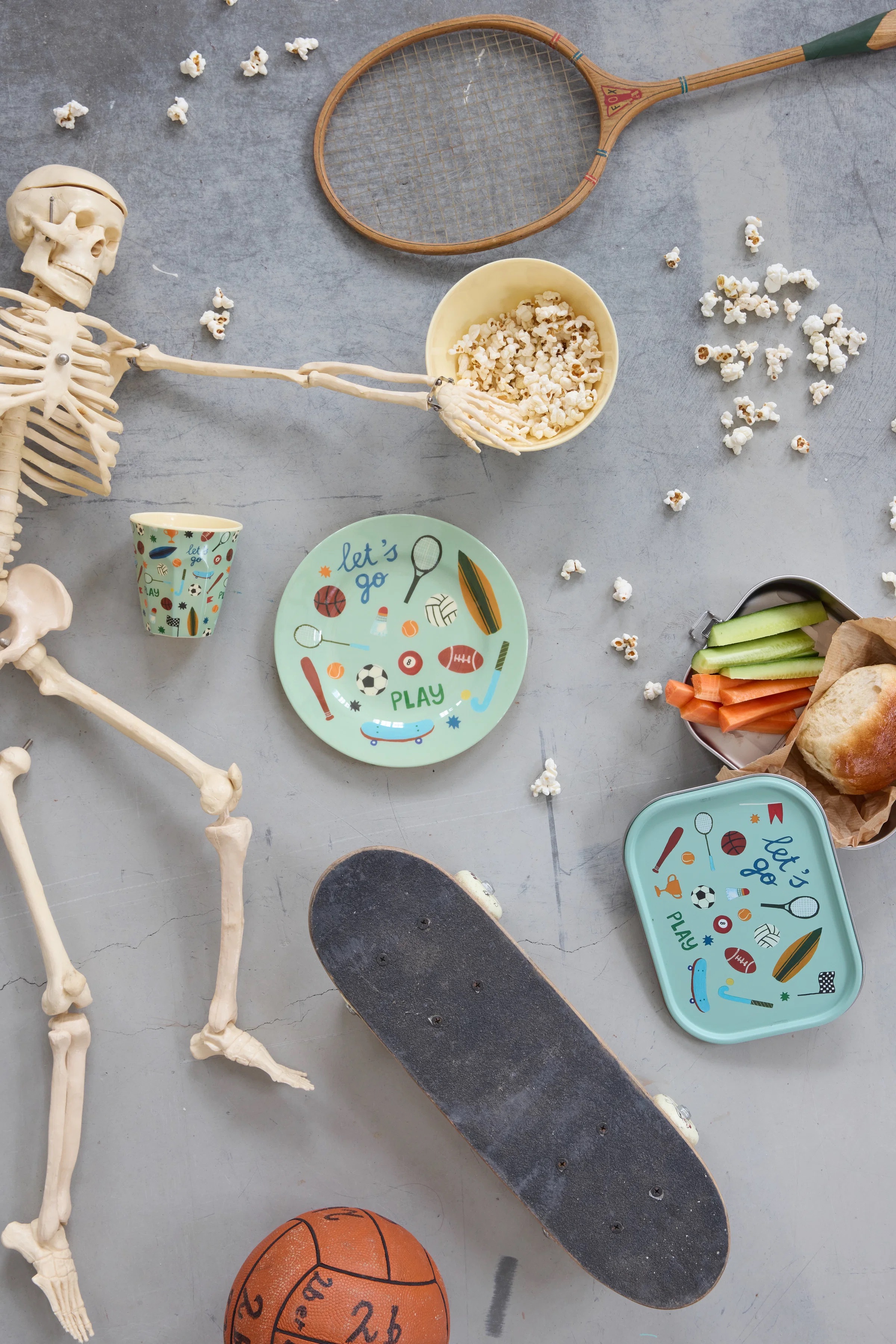 RICE Melamin Kindergeschirr aus der Sports Print Serie