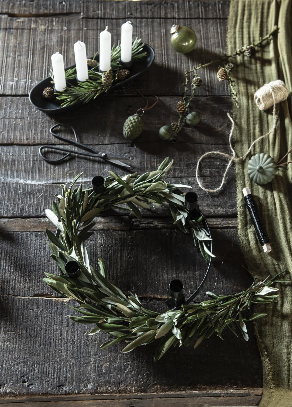 Adventskränze, Advent Deko skandinavisch