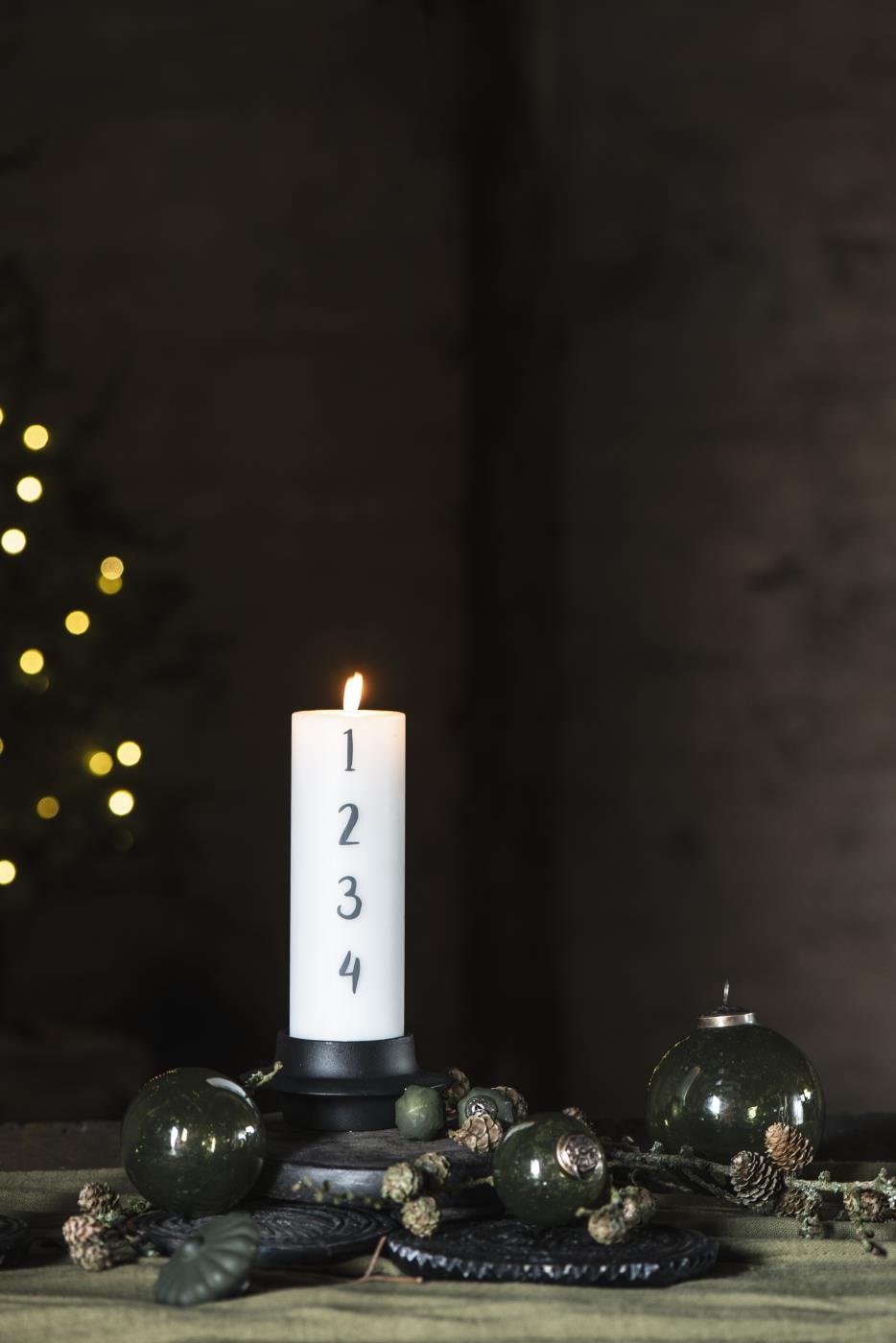 Weihnachtskerzen skandinavisch