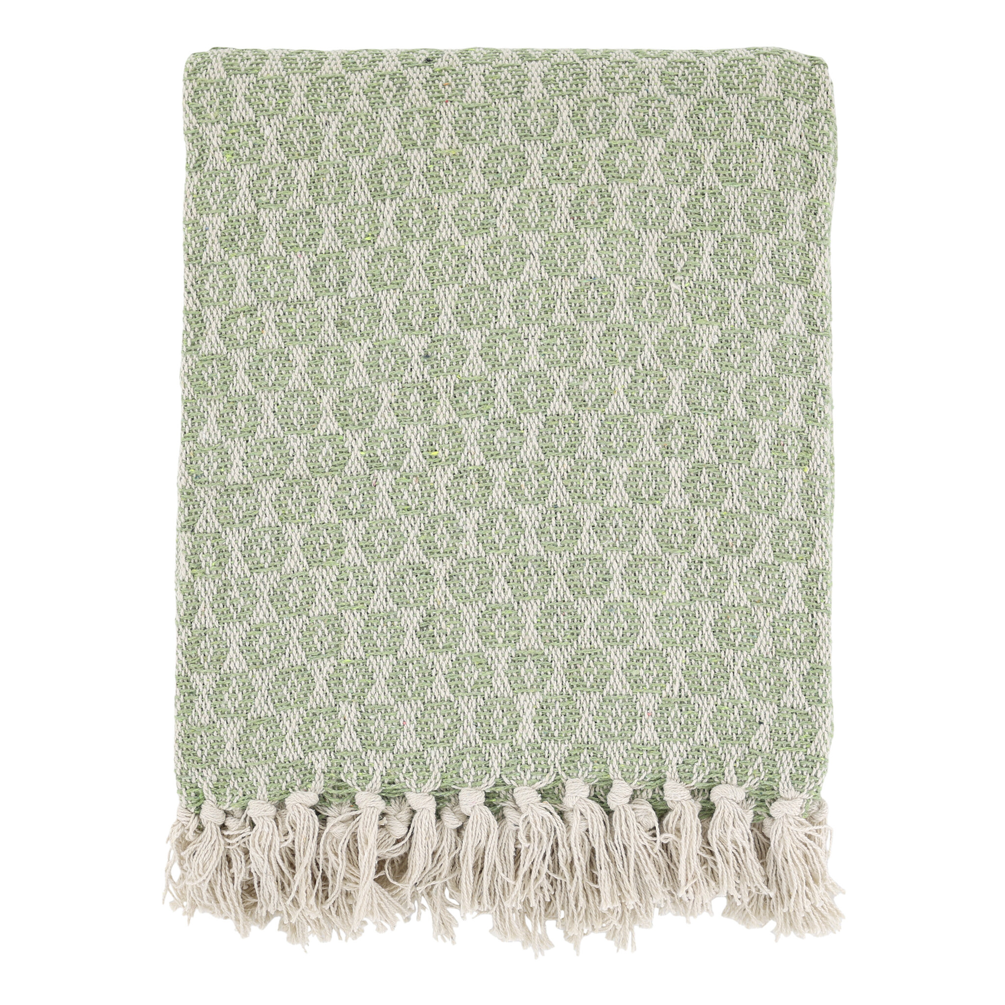 Chic Antique Aix Plaid Decke Grün 150 x 130 cm, grün 