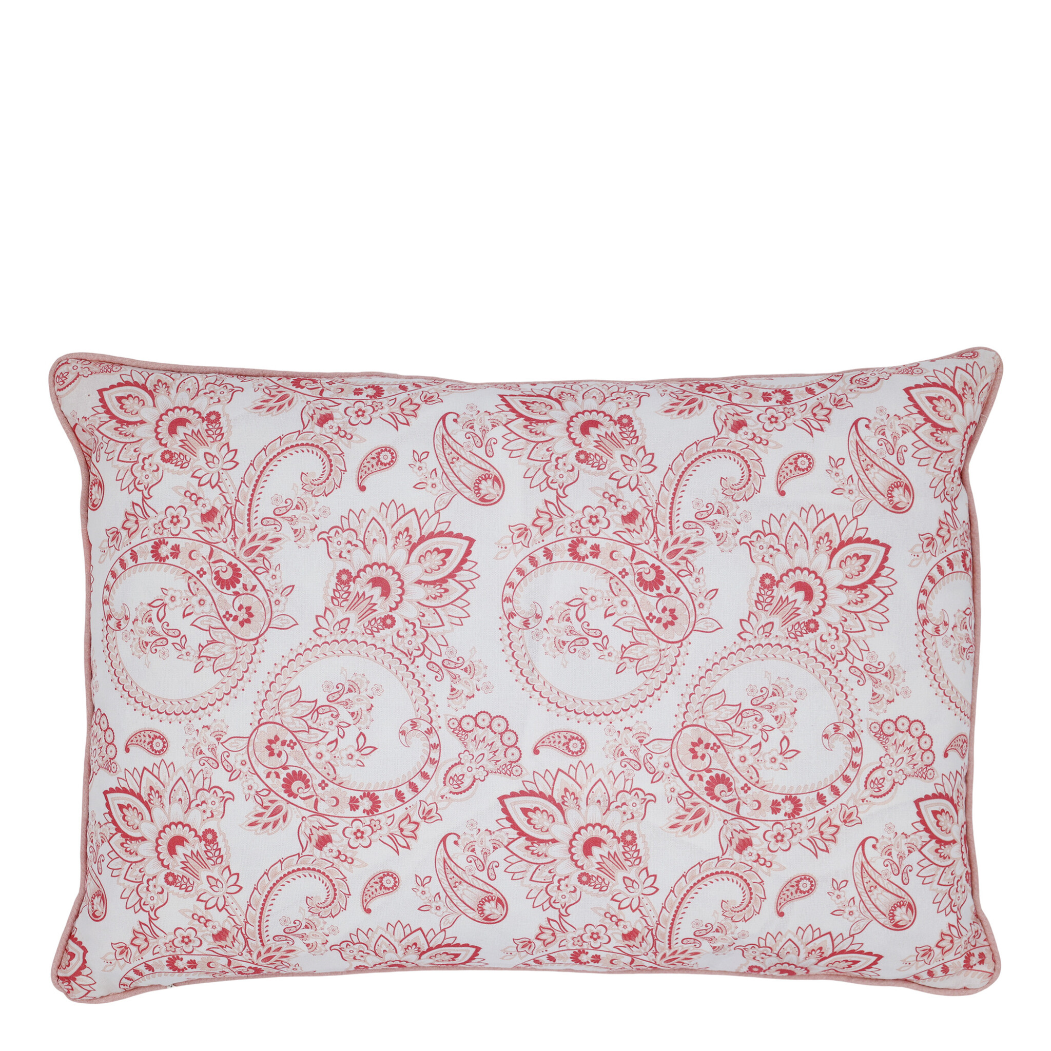 Chic Antique Kissenbezug Aix Paisley Rosa Weiß 35x50 cm, rosa 