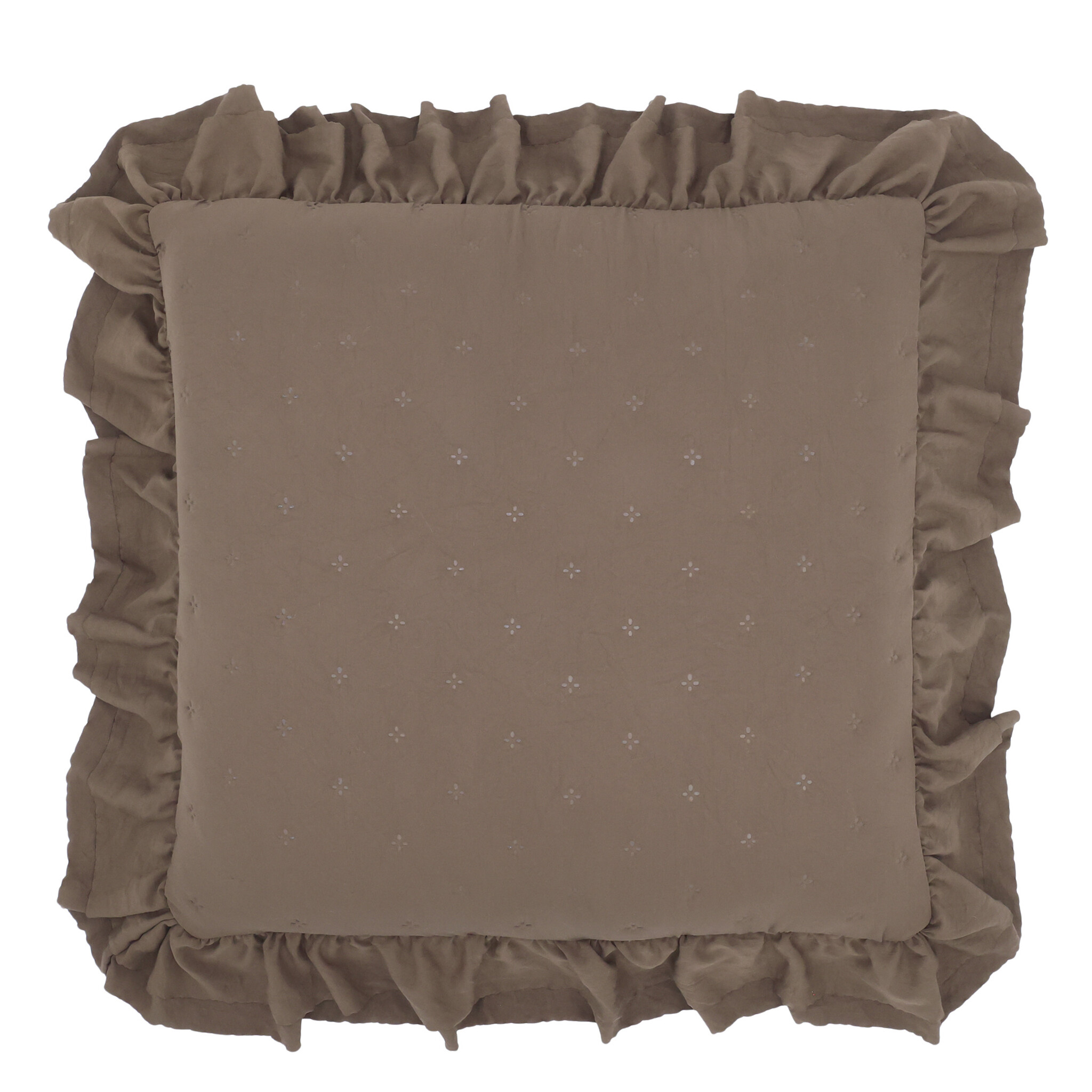 Aix Soft Kissenbezug 50x50 cm, walnuss 