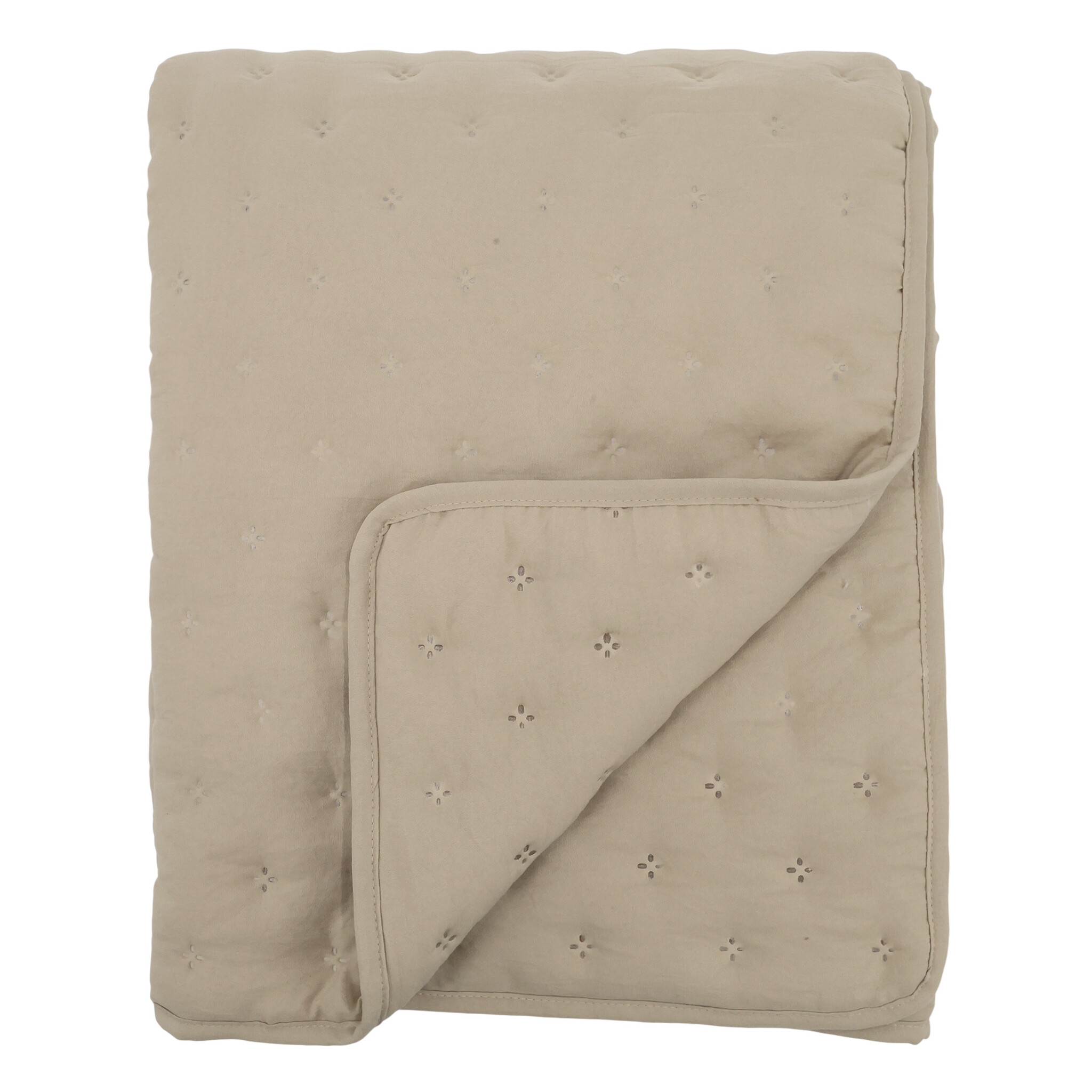 Aix Soft Quilt - Kuscheldecke im Vintage Landhausstil, leinen 
