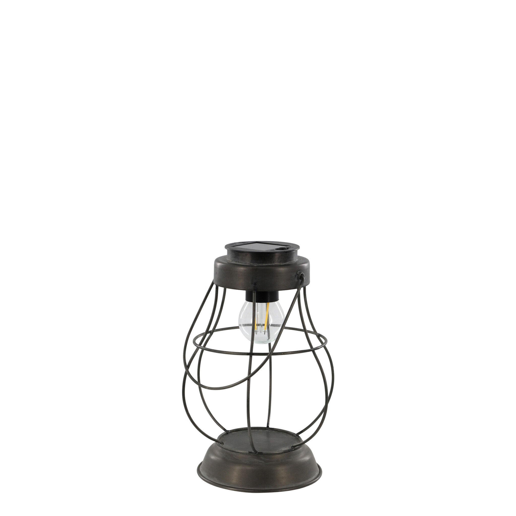 Chic Antique Solarlaterne LED Vintage, antique zink 