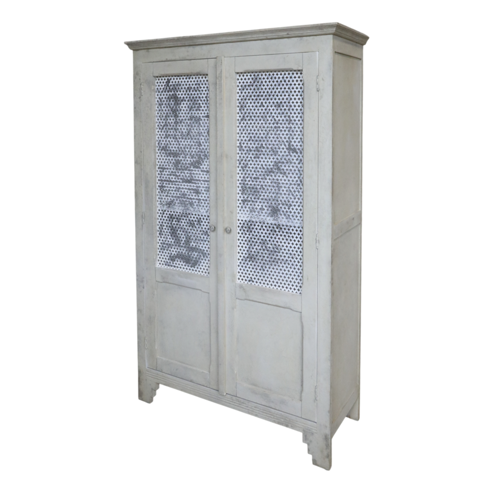 Altfranzösischer Wäscheschrank, creme 