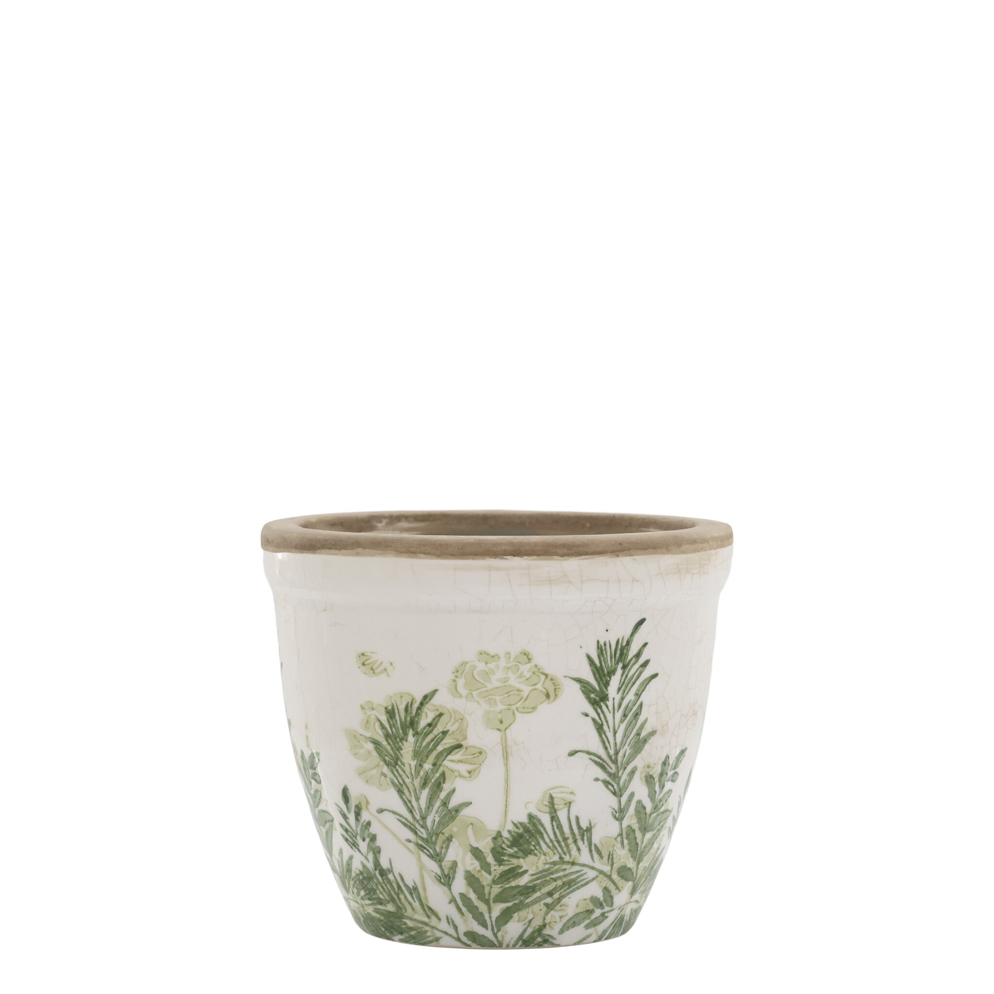 Laval Übertopf mit Blumendruck, verte 10,5 cm, Ø 12,5 cm