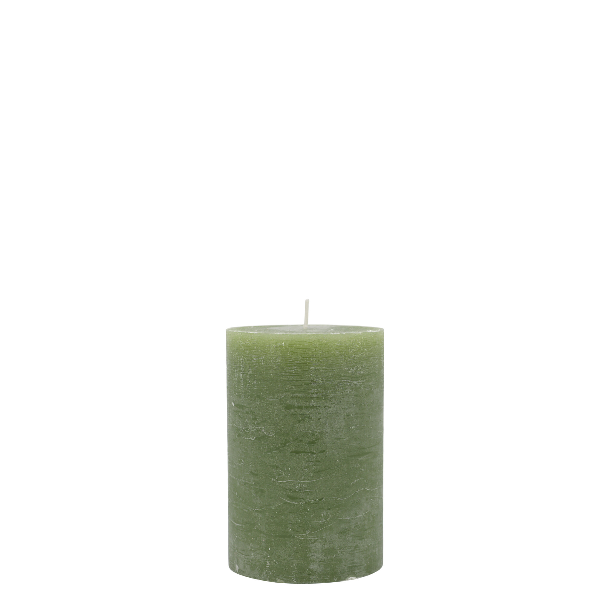 Macon rustikale Stumpenkerze, forrest green H15/D10 cm