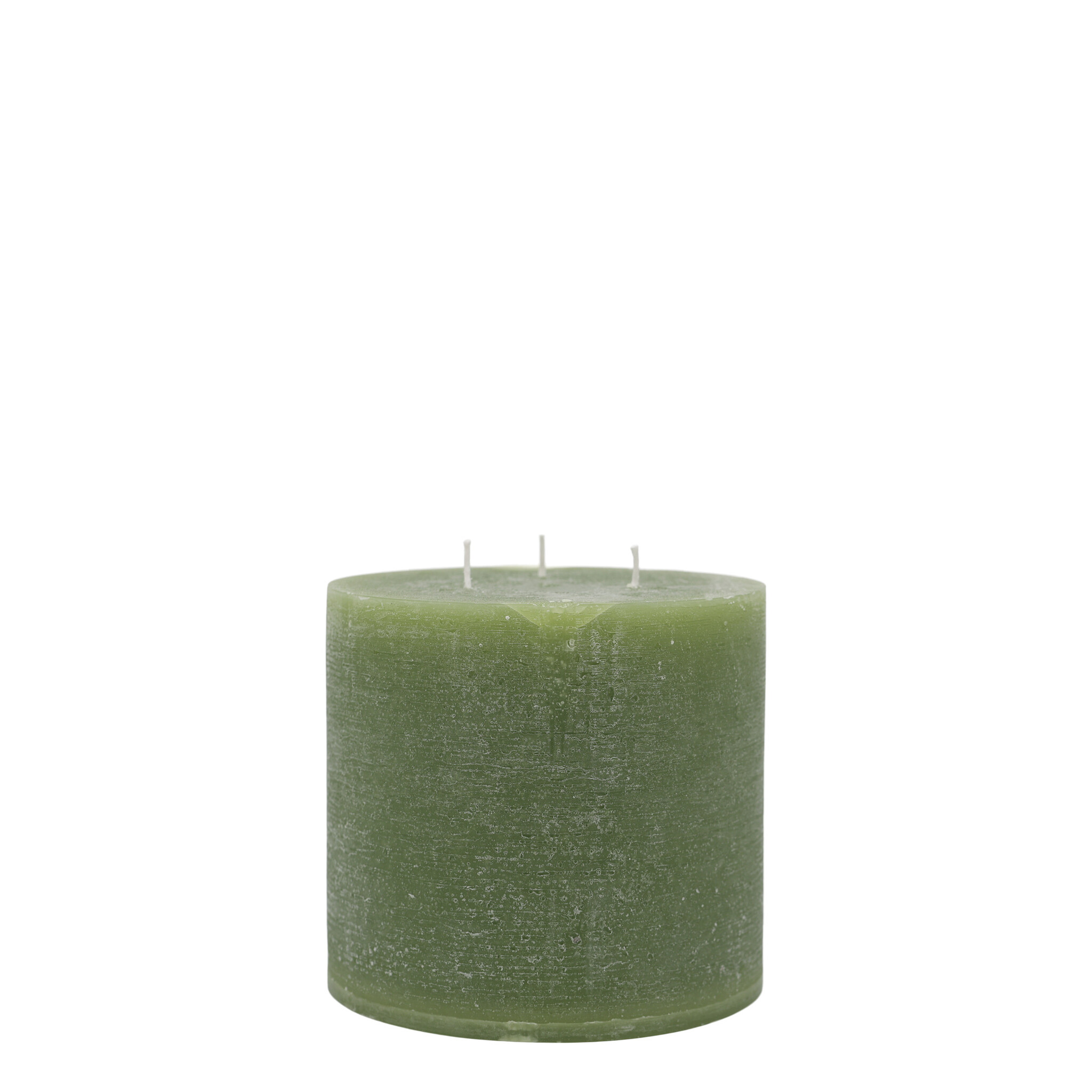 Macon 3-Docht-Stumpenkerze, forrest green H15/Ø15 cm