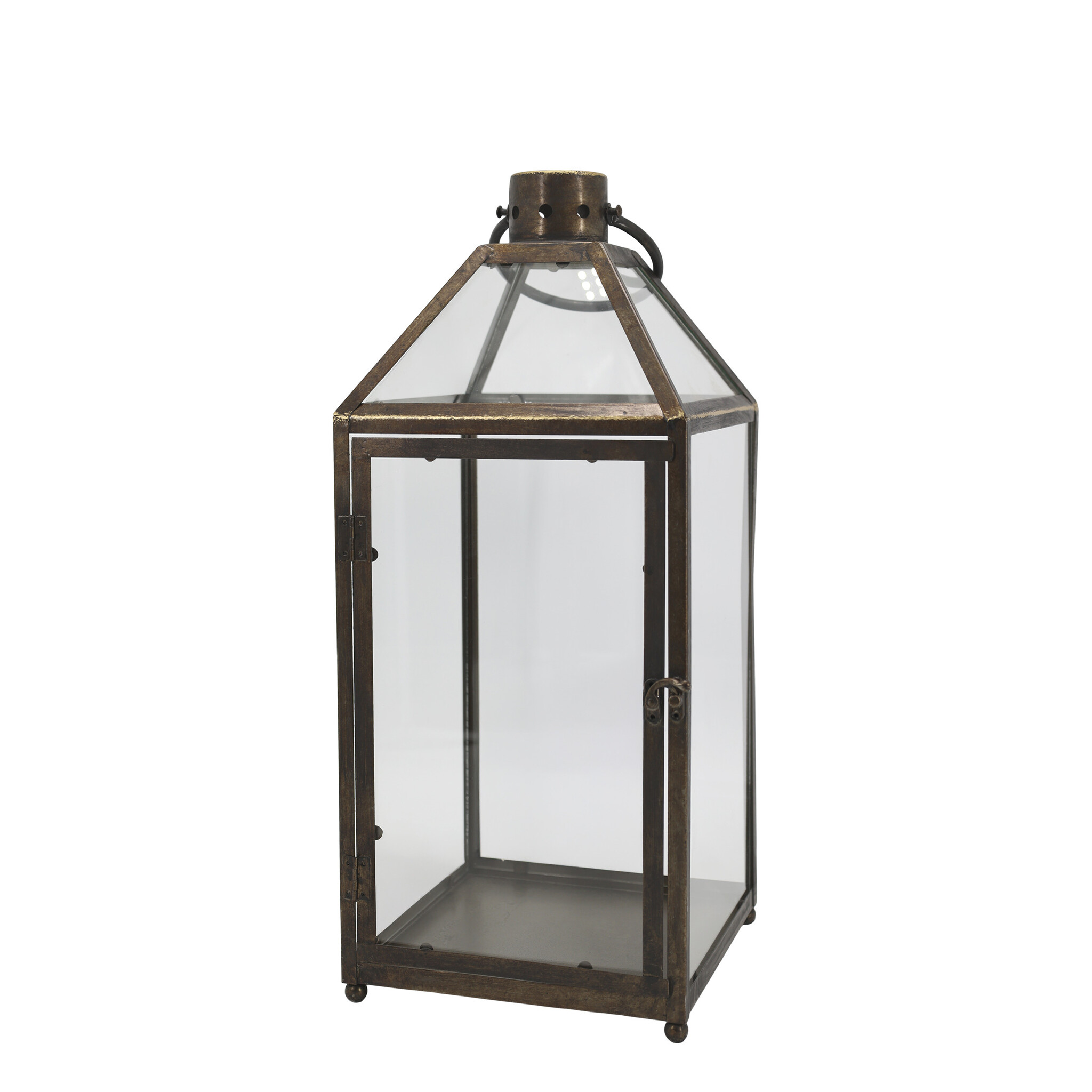 Laterne Vintage Antik Messing, messing 23 x 24 x 56 cm