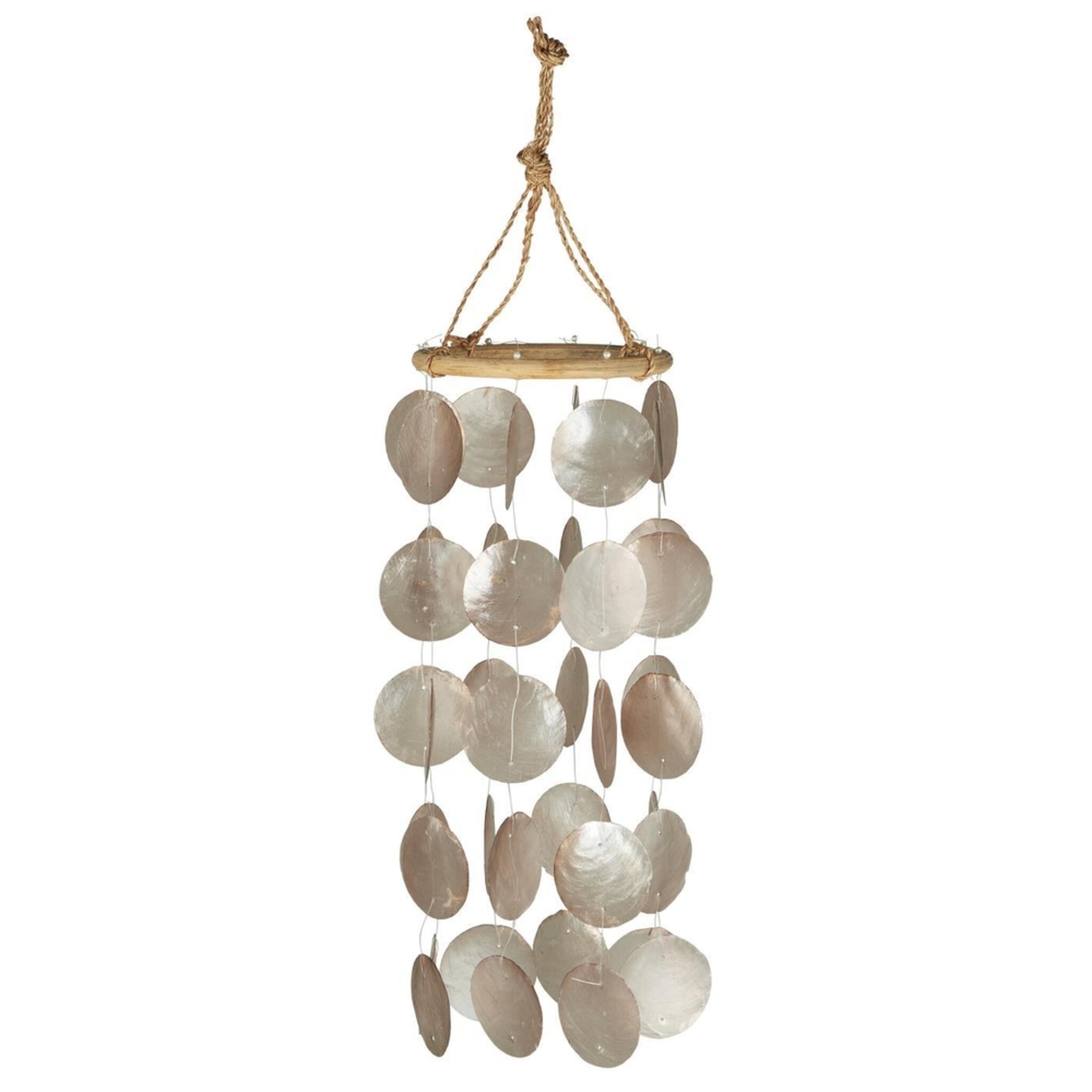 Windspiel mit Strandmuscheln, natur Höhe 35, Ø 15 cm
