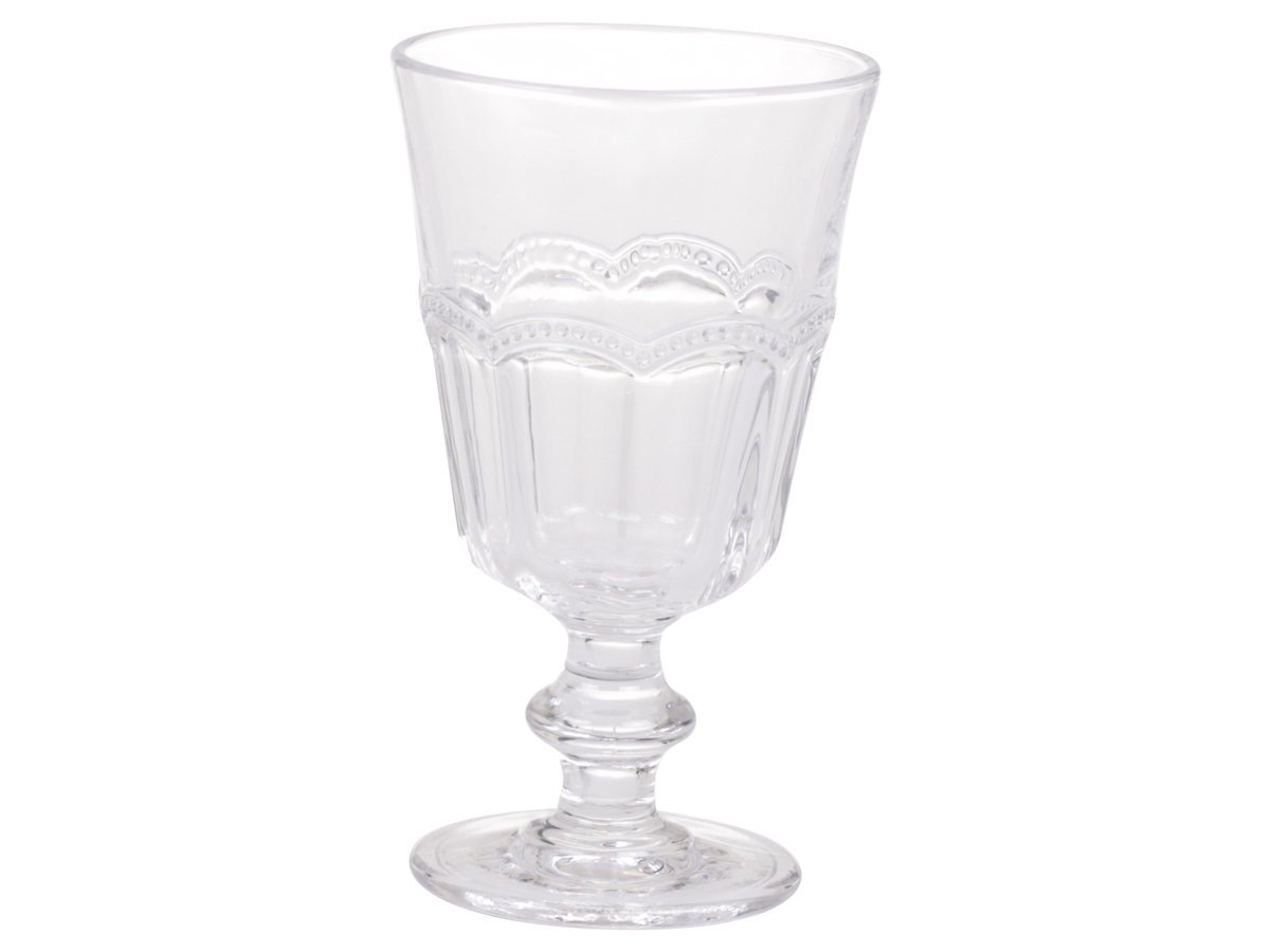 Chic Antique Antoinette Weinglas mit Perlenkante, farblos 