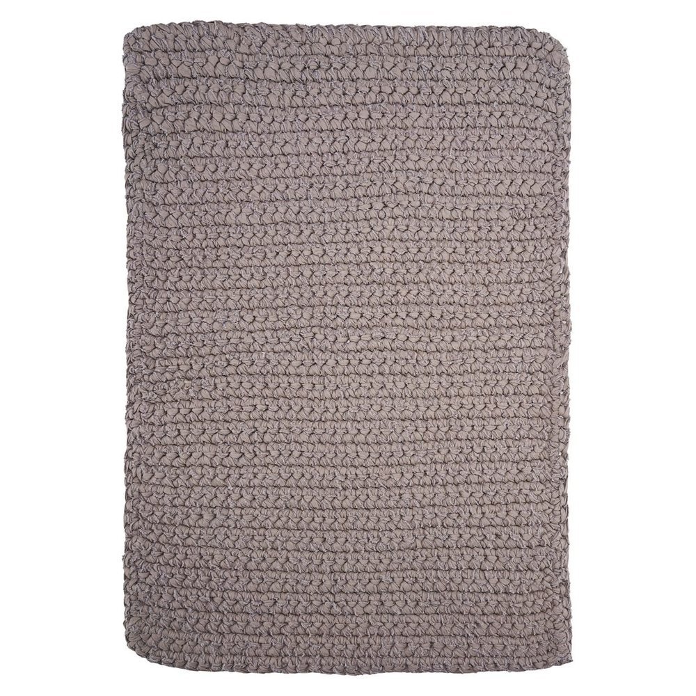 Badezimmer Teppich Crochet rechteckig, grau 