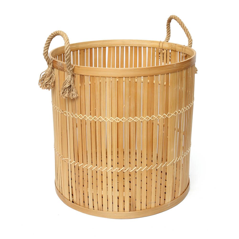 Bambus Korb, natur 40x40x40 cm