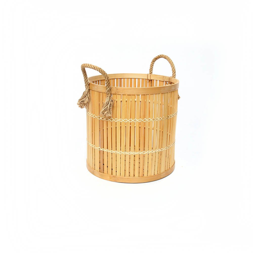 Bambus Korb, natur 30x30x30 cm