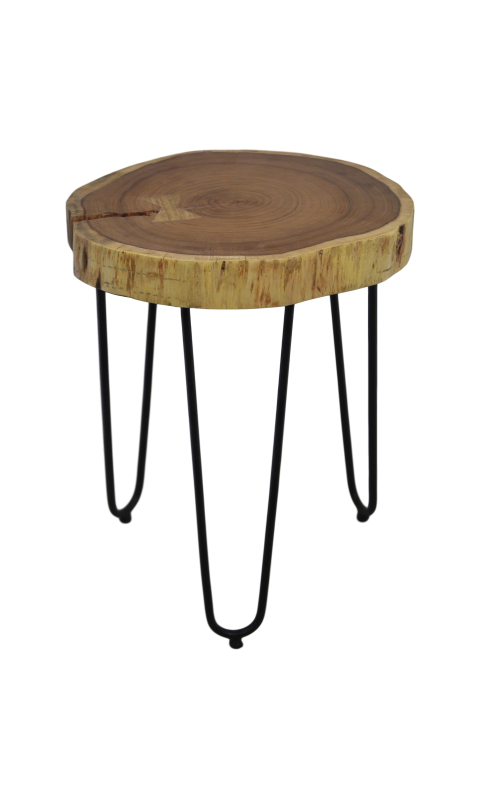 Beistelltisch Akazienholz, natur ø32-38x45