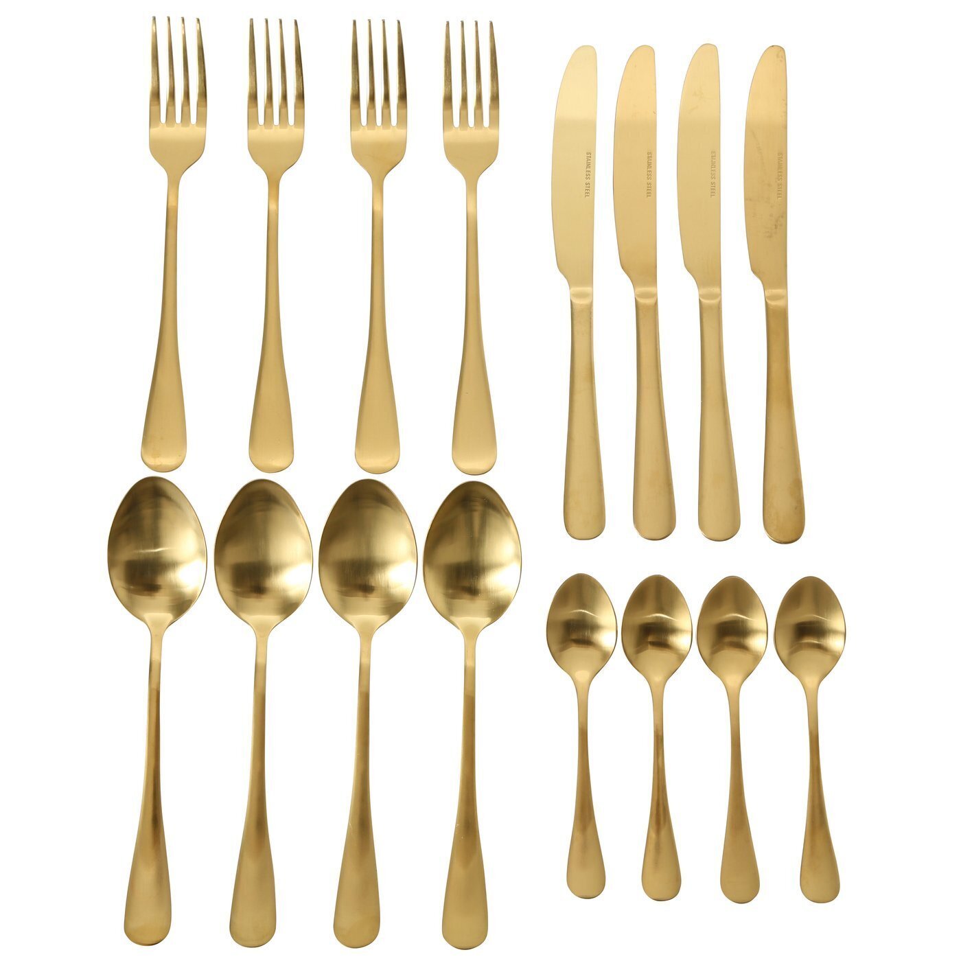 Besteckset Landlord 16 teilig gold, gold 