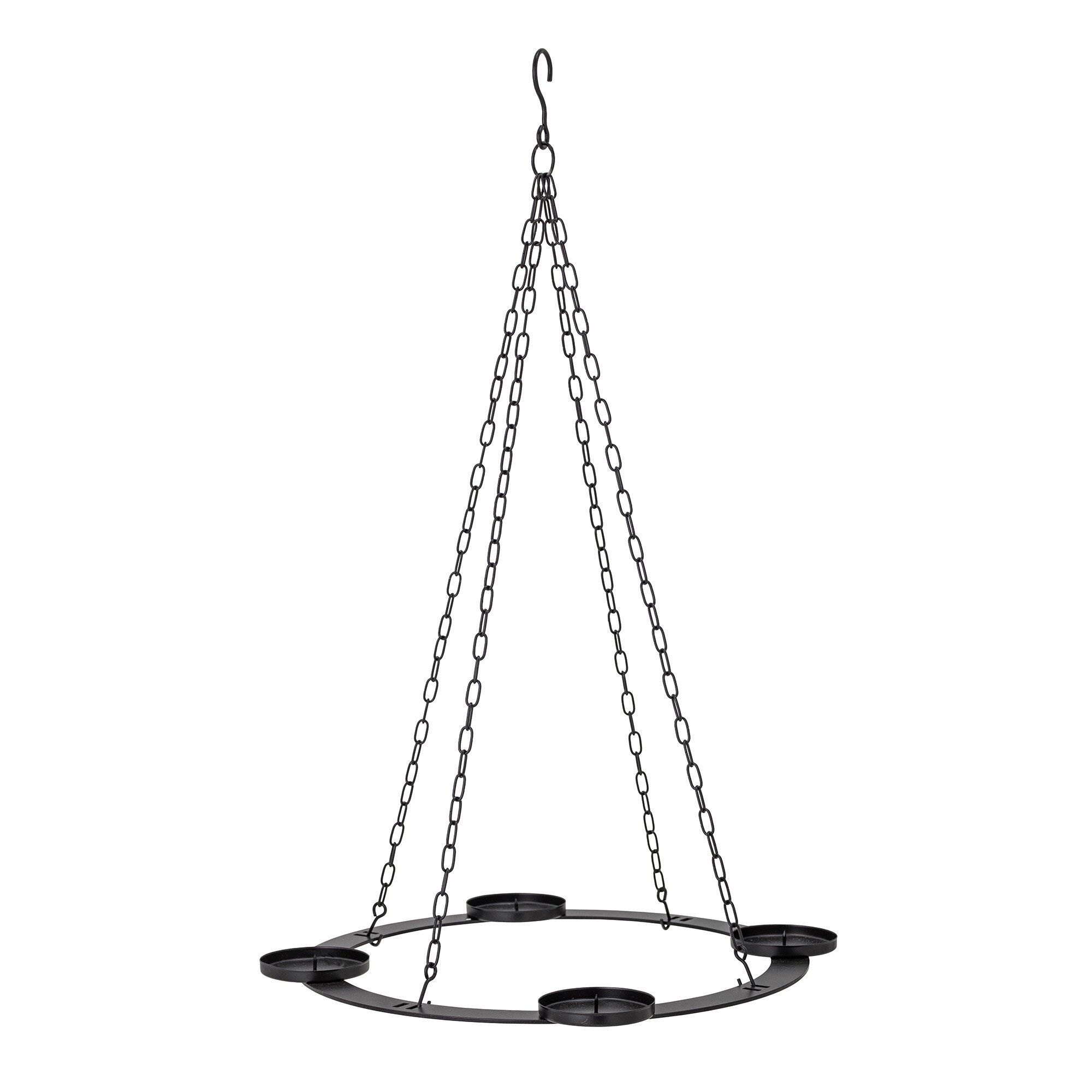 Adventskerzenhalter Jutta aus Eisen, schwarz 