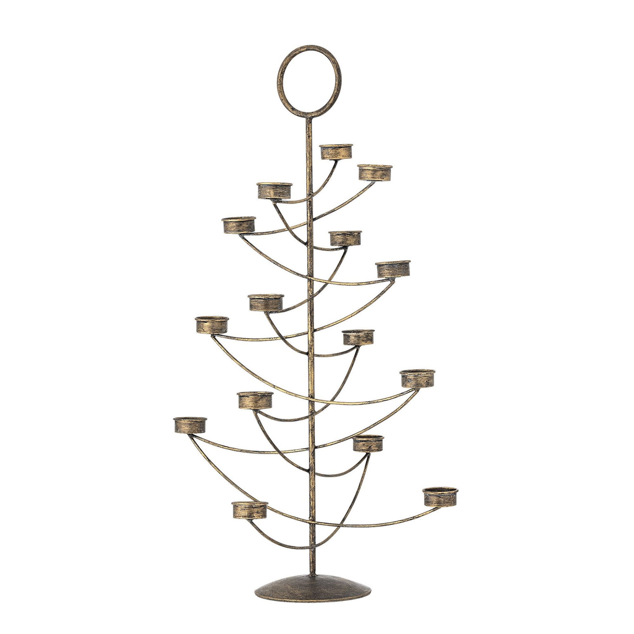 Bloomingville Alani Teelichthalter aus Eisen in Gold