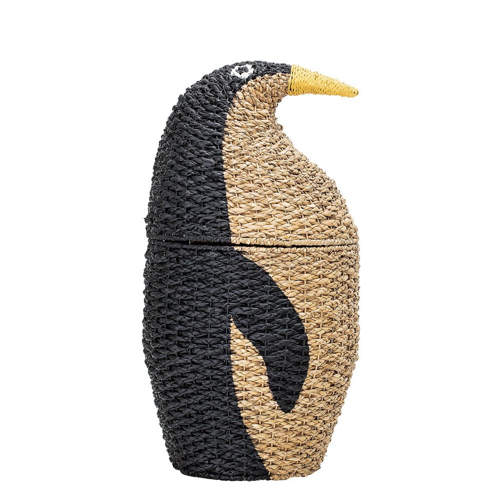 Spielzeug Korb Pinguin Tazia, schwarz 