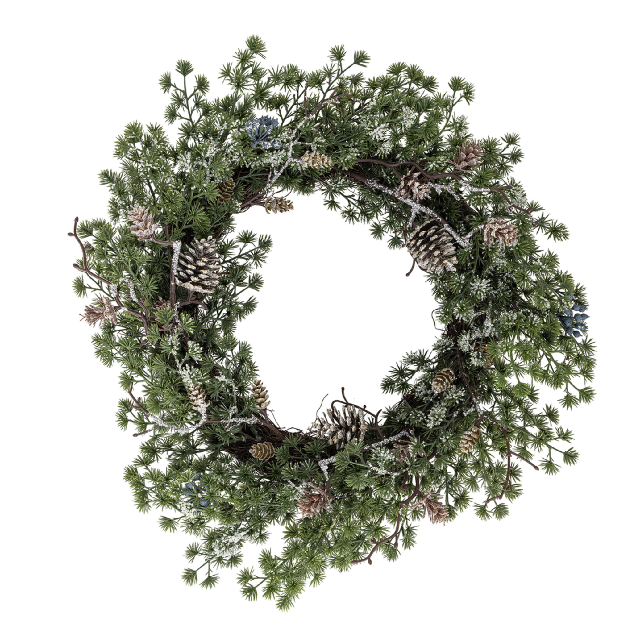 Cedar Künstlicher Kranz, Adventskranz, grün 