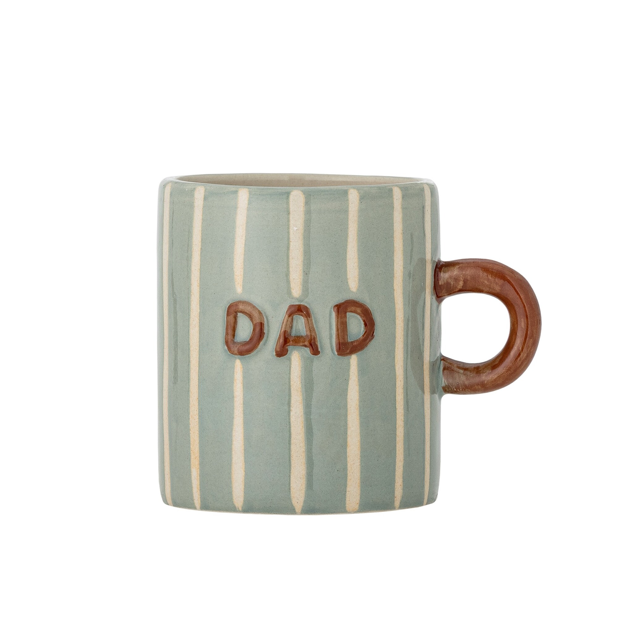 Cherish Becher DAD aus Steingut, Blau – Handbemalt, blau 