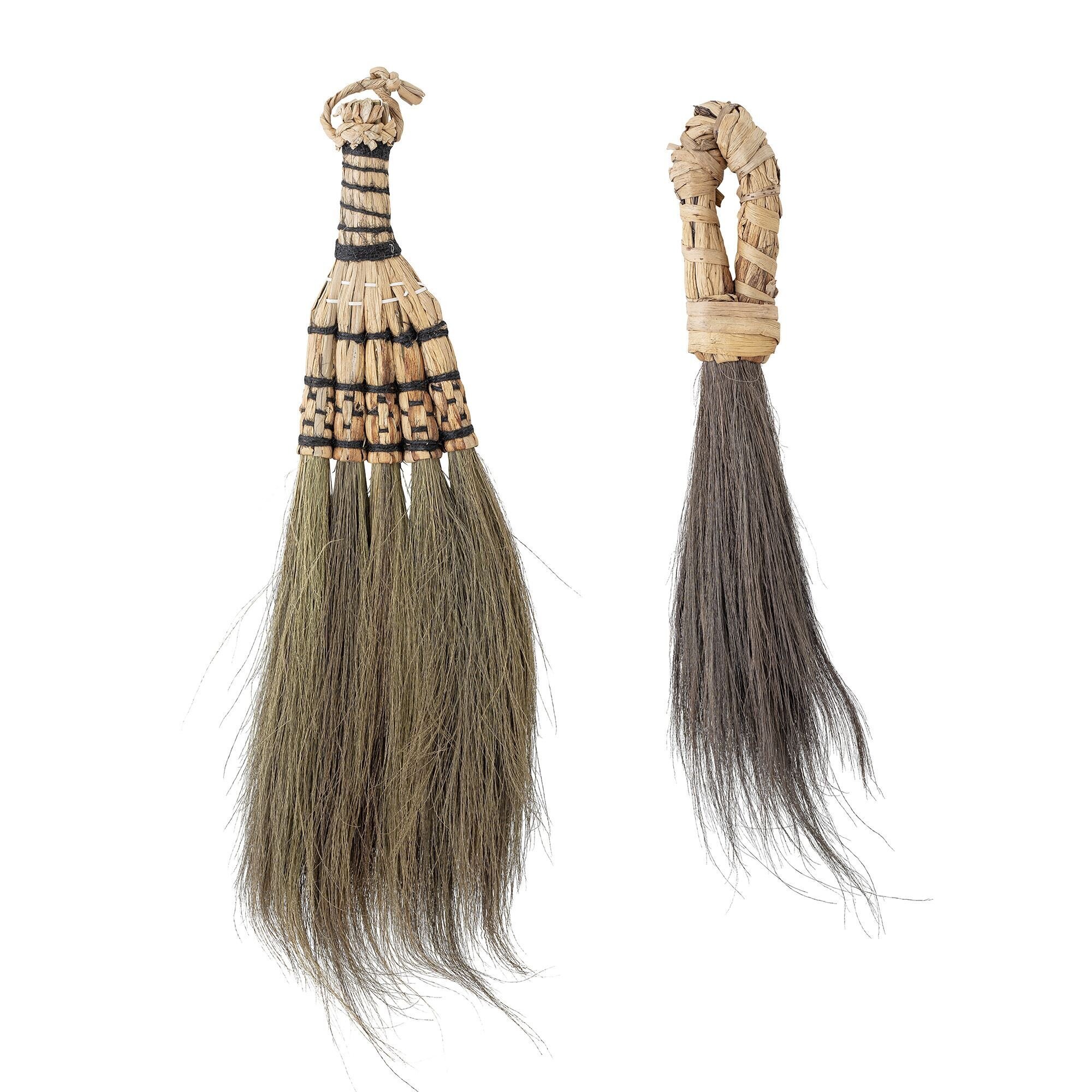 Deko Besen Hevan 2er Set, natur 