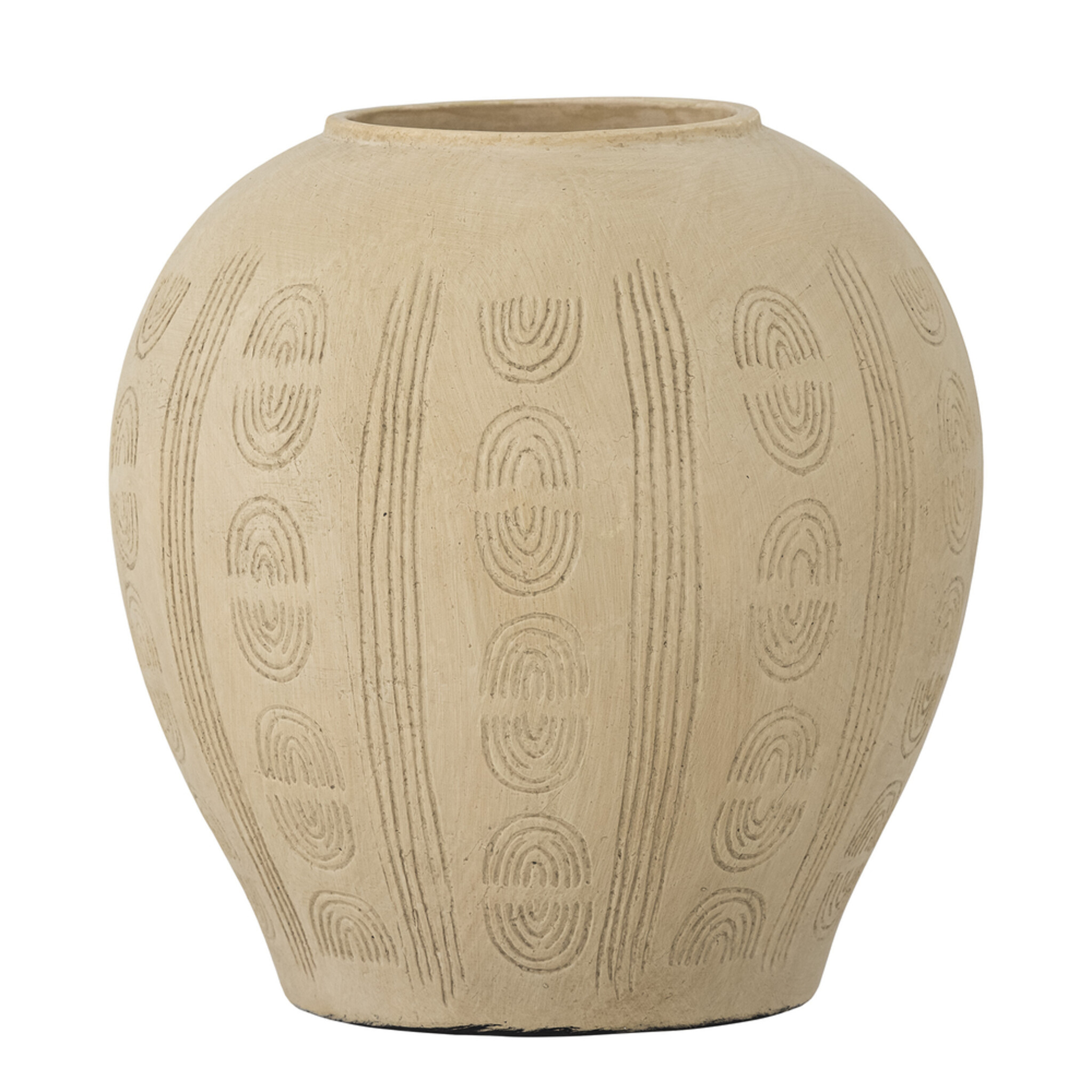 Deko-Vase Taym, Terrakotta, natur 