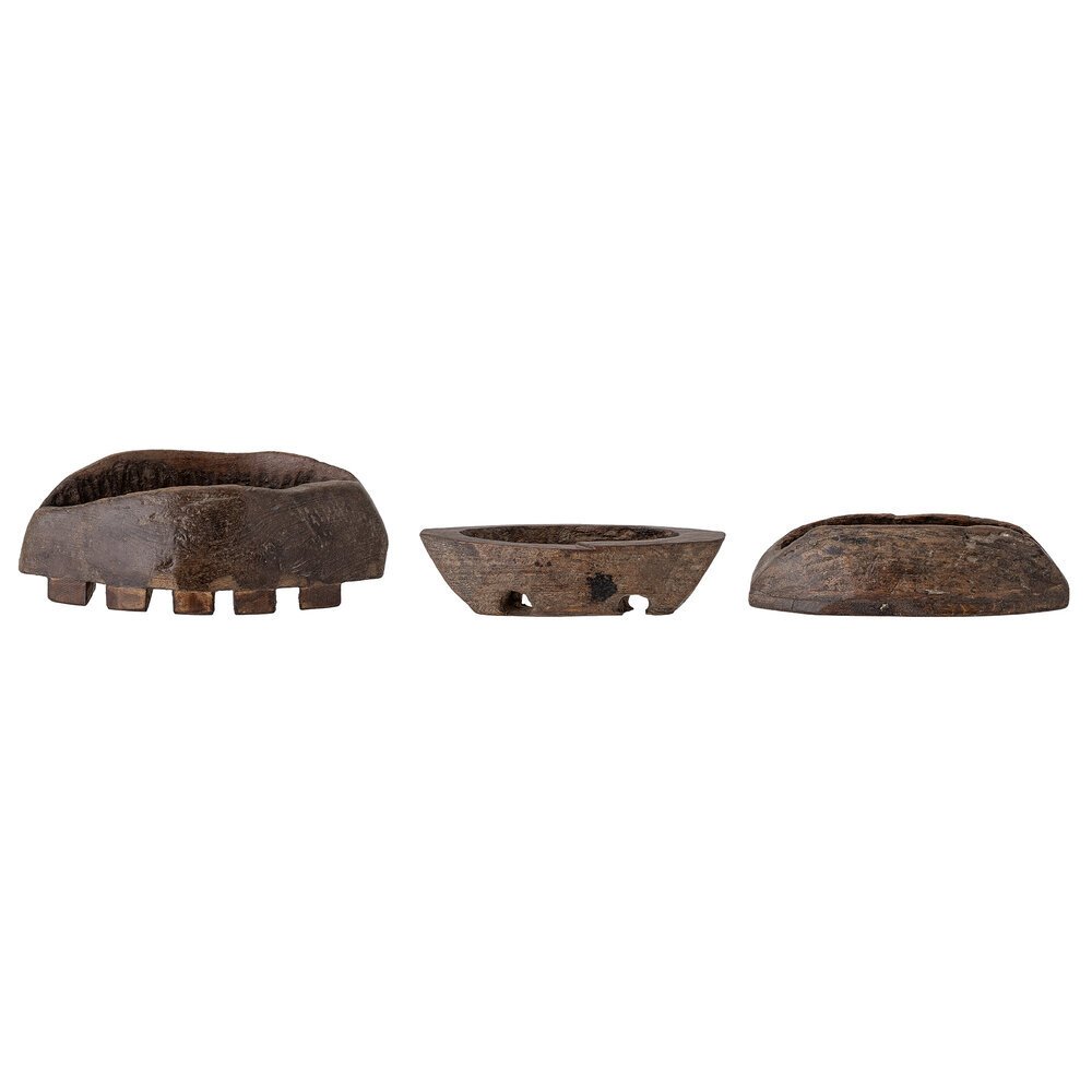 Dekoartikel Barfina aus recyceltem Holz, braun 