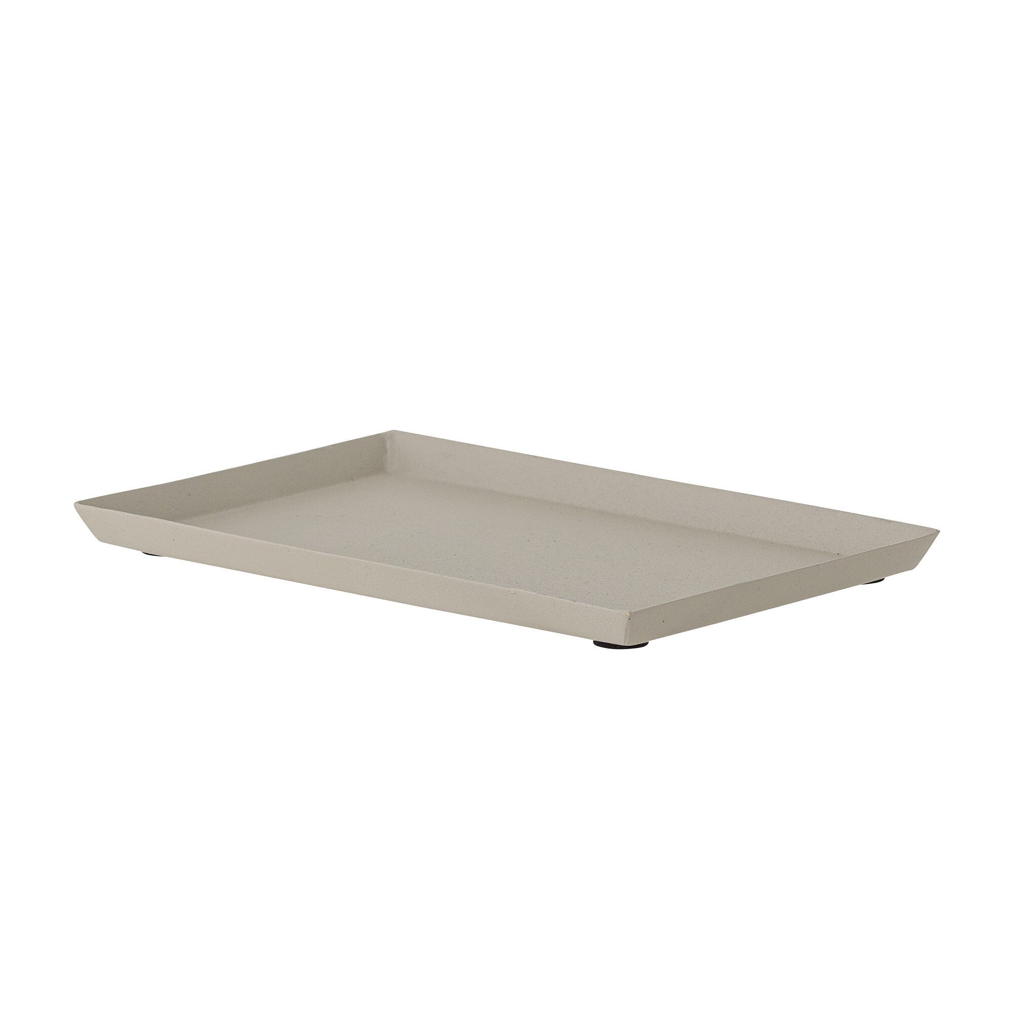 Dekotablett Dennin aus Aluminium, natur 