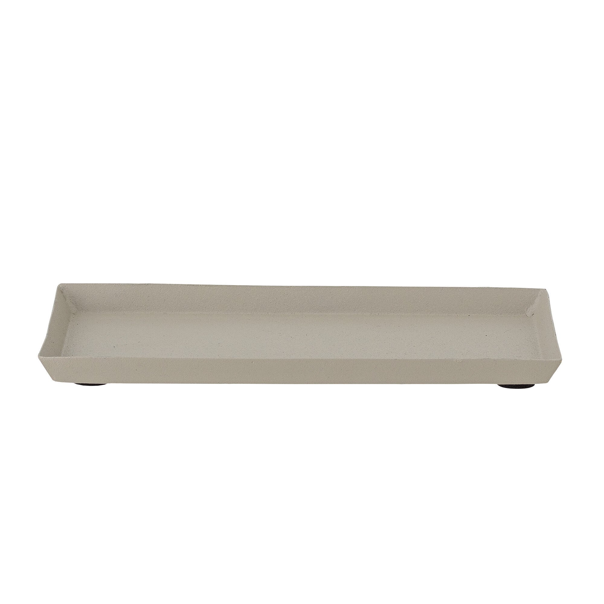 Dekotablett Dennin aus Aluminium, natur 