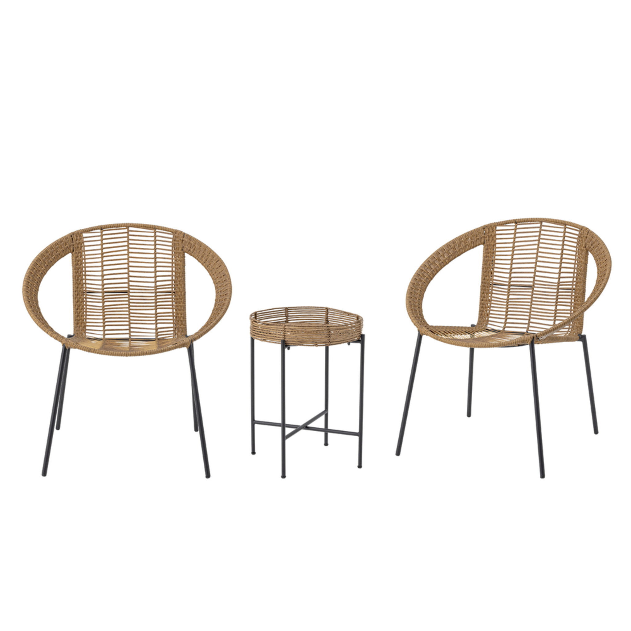 Dudine Garten Lounge-Set, Polyrattan, natur 