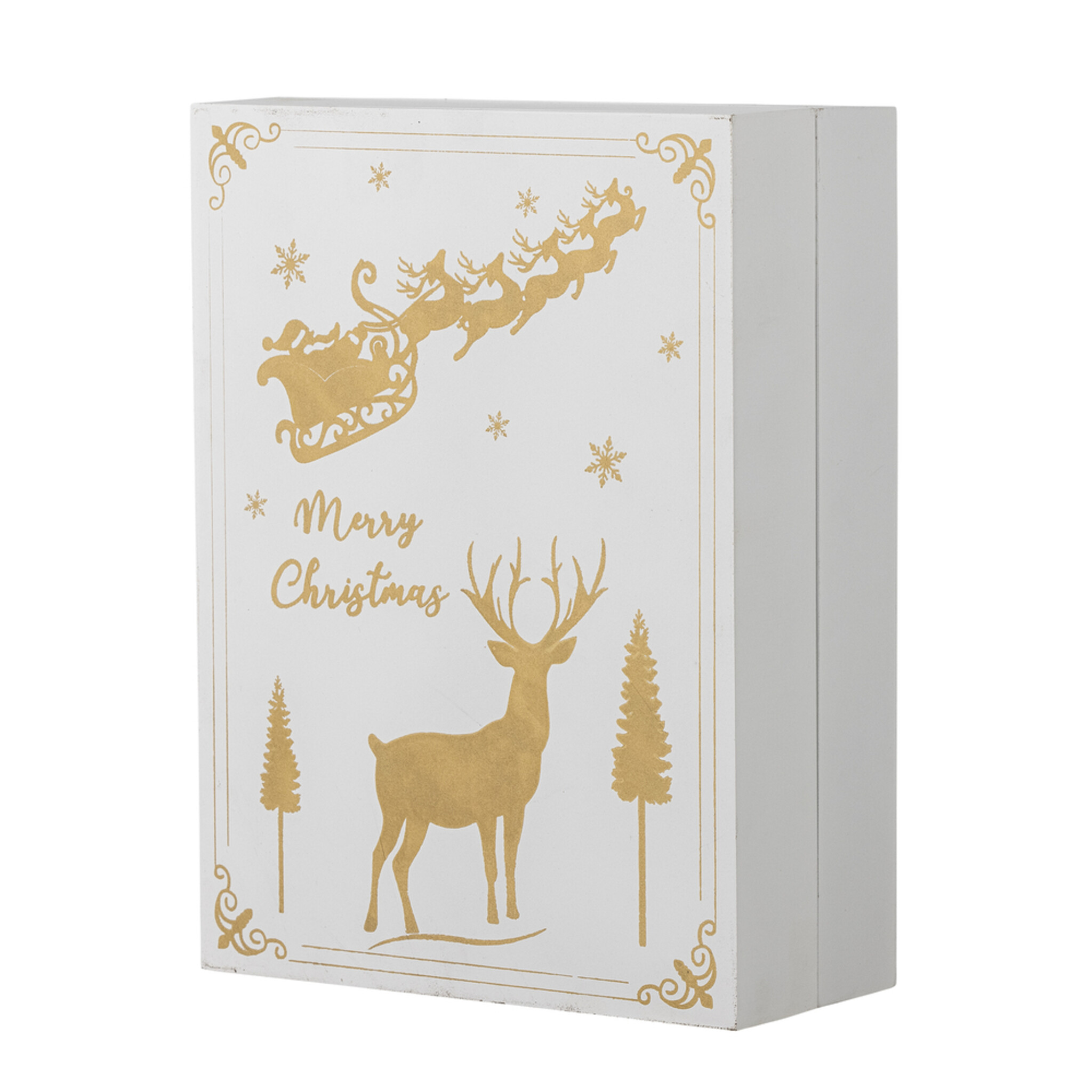 Elimar Adventskalender mit Licht, weiss 