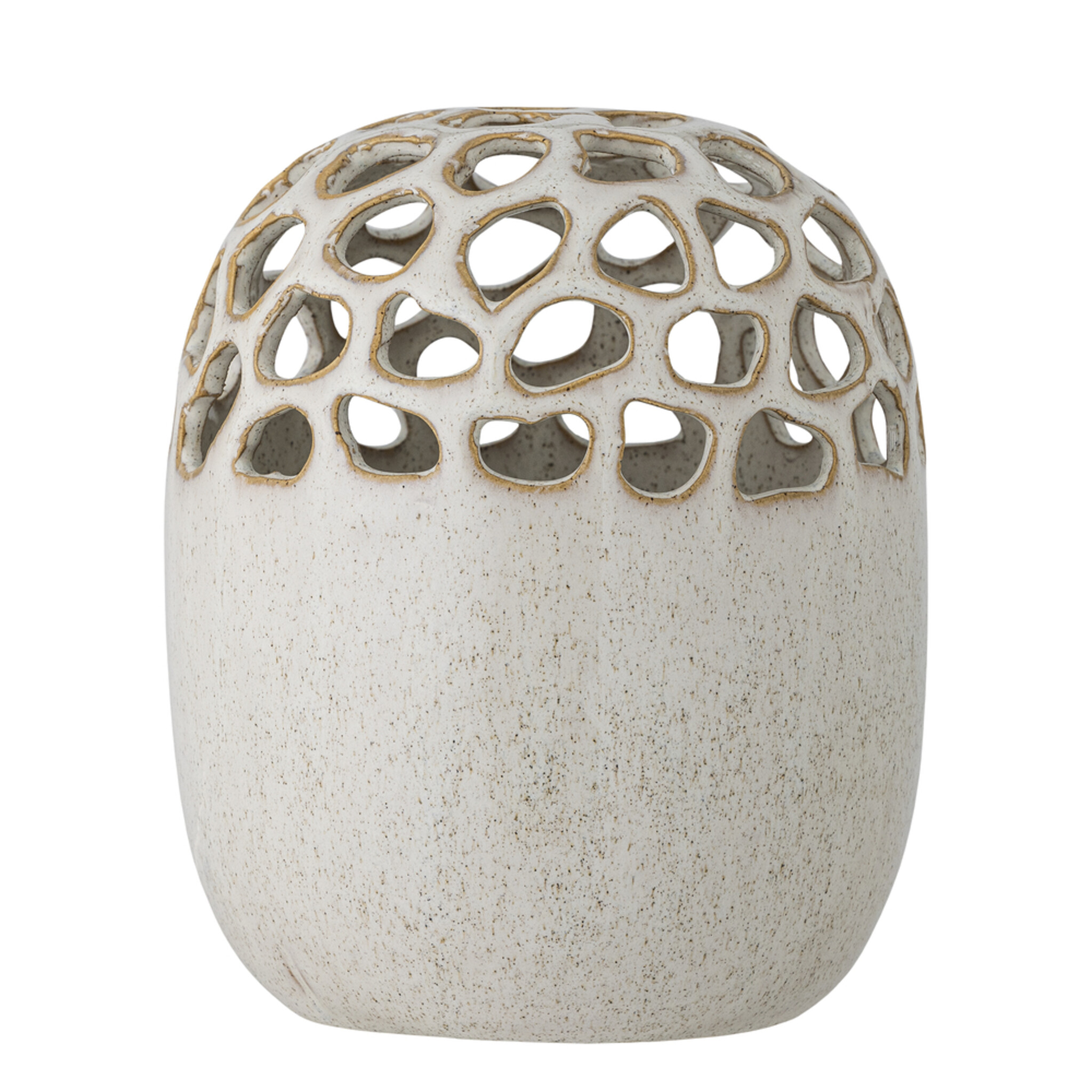 Elissa Vase aus Steingut, natur 