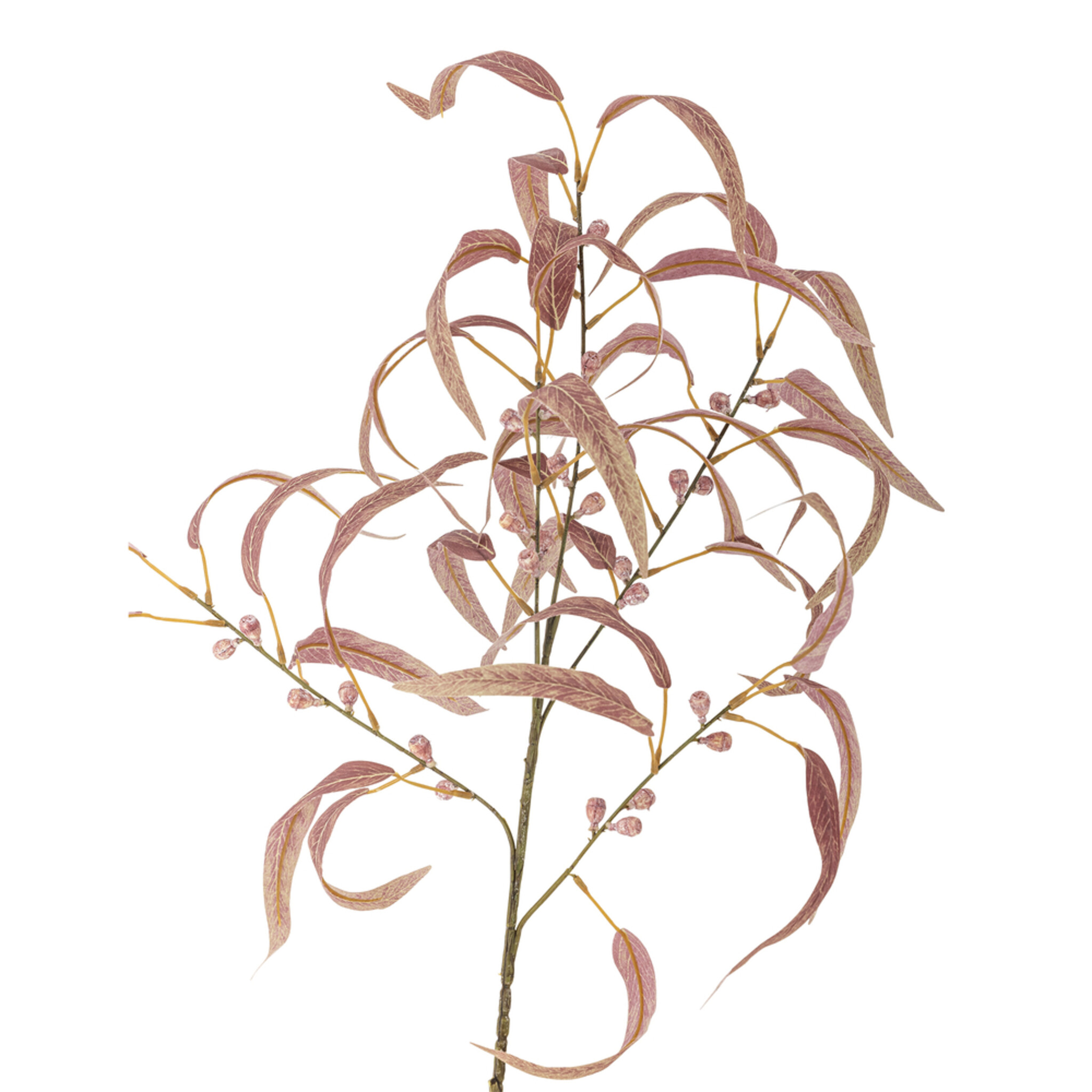 Eucalyptus Stiel, Rot, Kunstpflanze, rot 