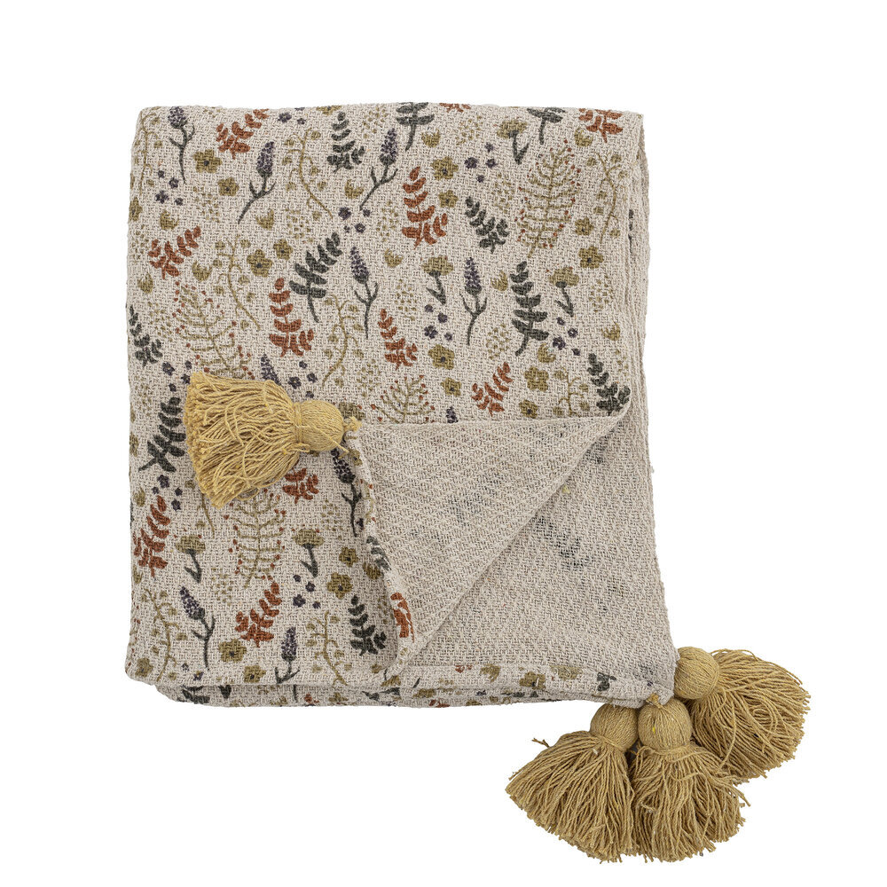 Filipa Decke, Recycelte Baumwolle, beige 
