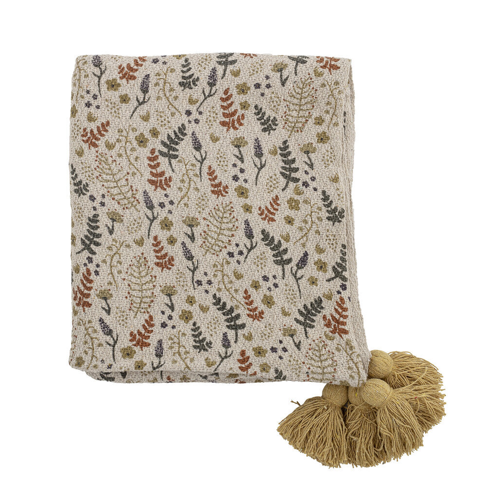 Filipa Decke, Recycelte Baumwolle, beige 