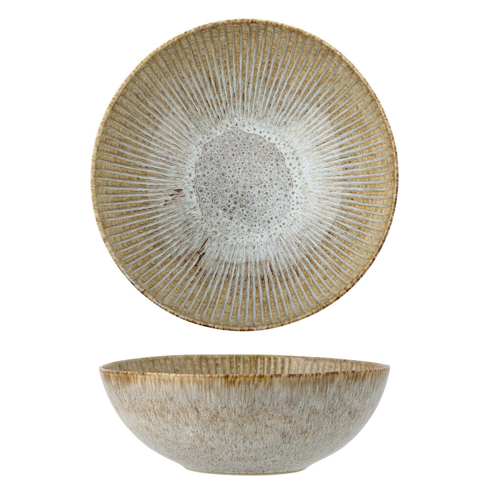 Fleur Schale, Natur, Steingut, nature Ø 27xH8,5 cm
