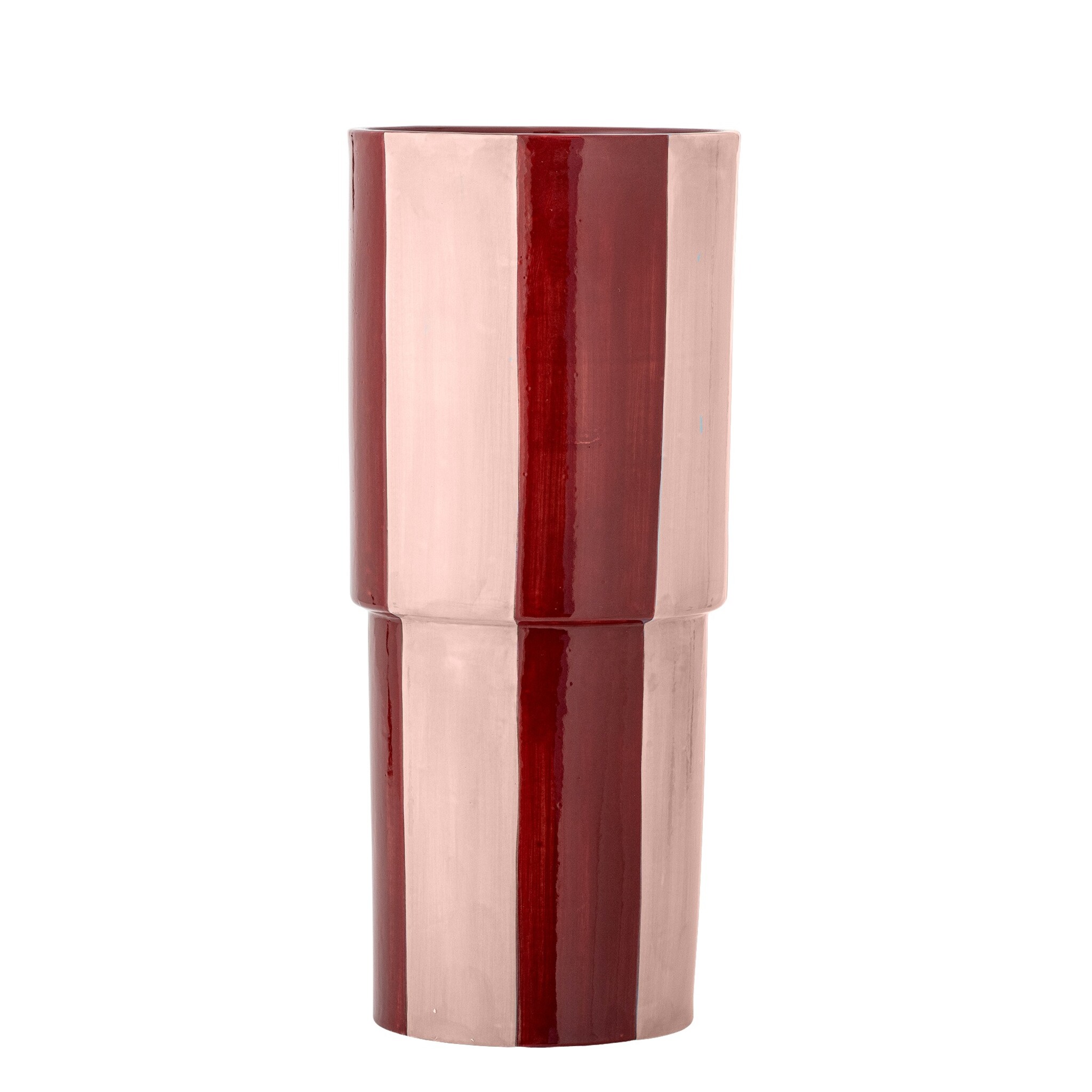 Bloomingville Floki Vase aus Steingut, rose 