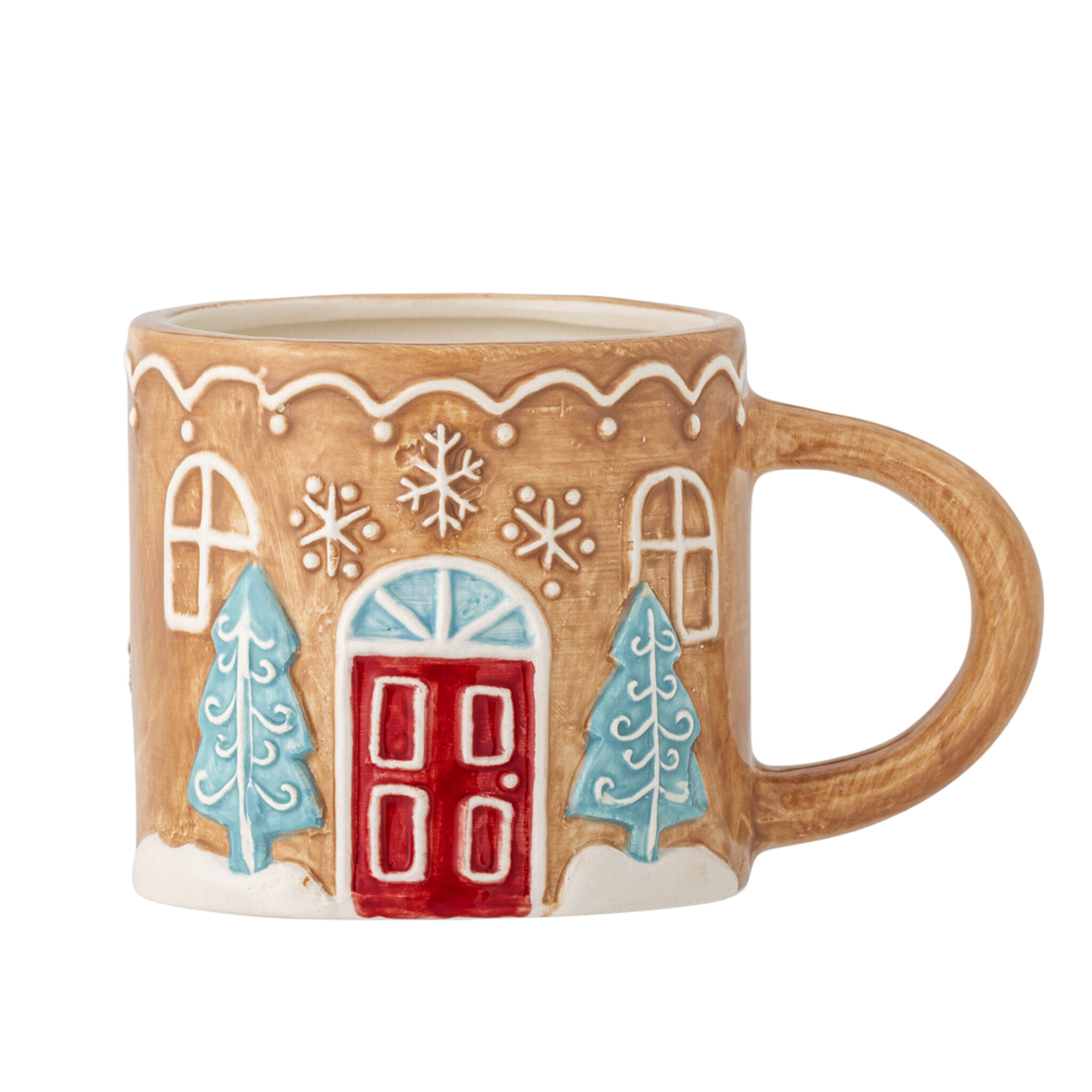 Ginnie Becher, Weihnachtshaus, braun 