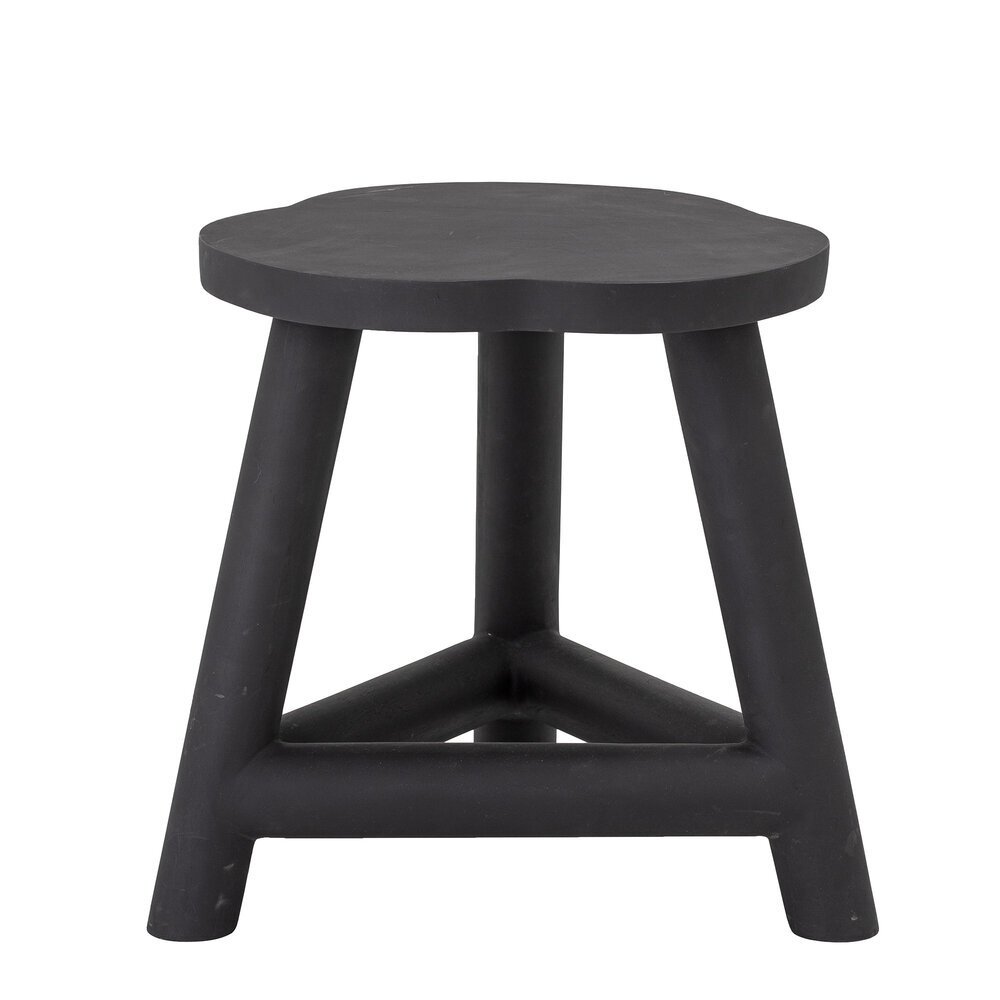 Hocker Malie aus Mangoholz, schwarz 