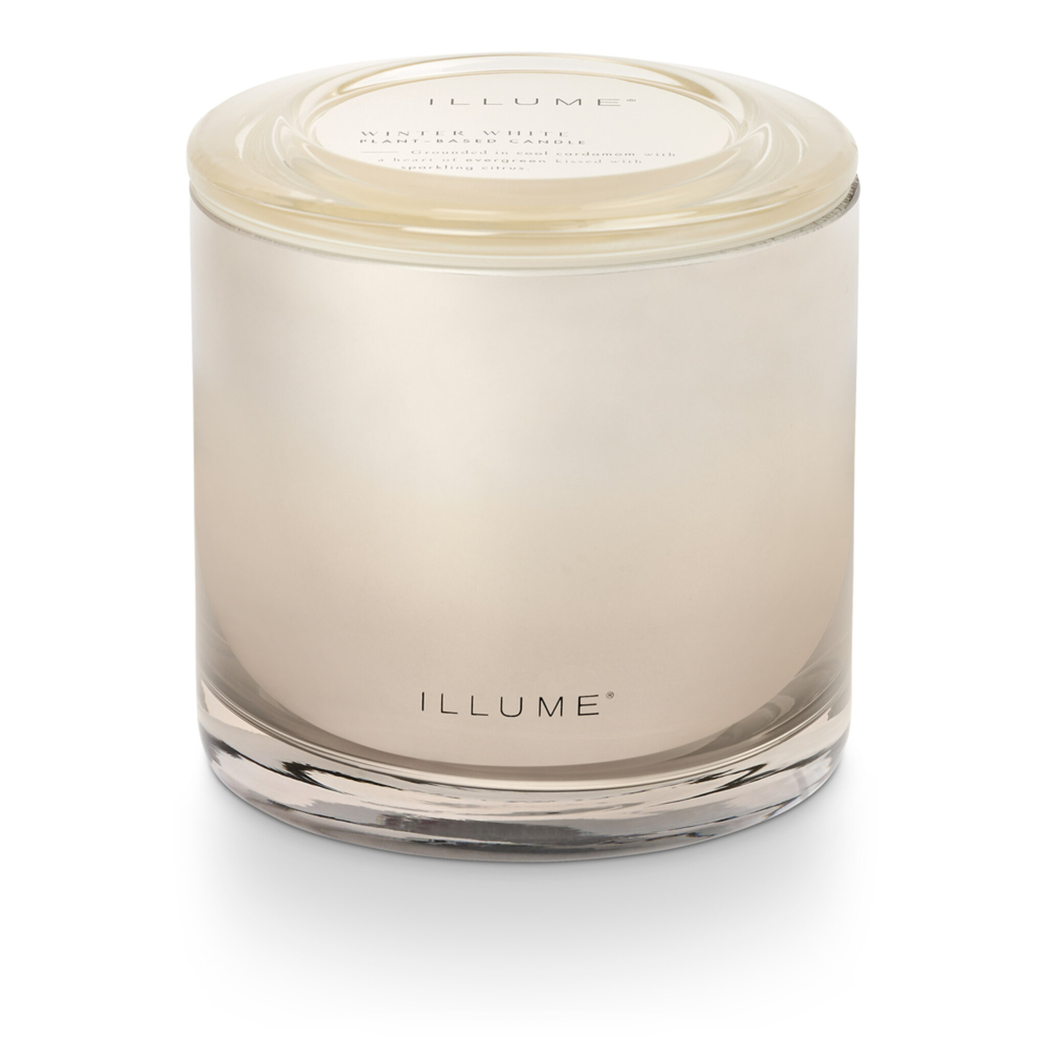 ILLUME Duftkerze XL Statement Glas, weiss 