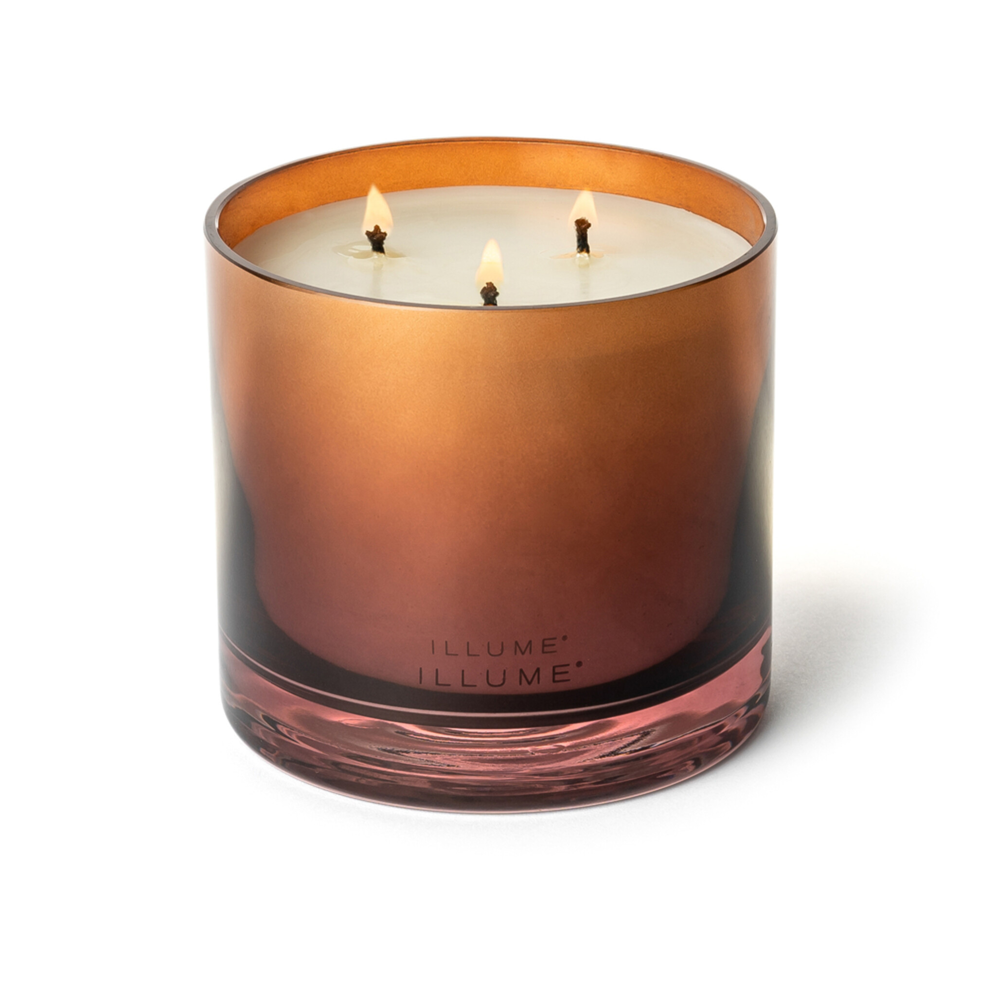 ILLUME Duftkerze XL Statement Glas, braun 