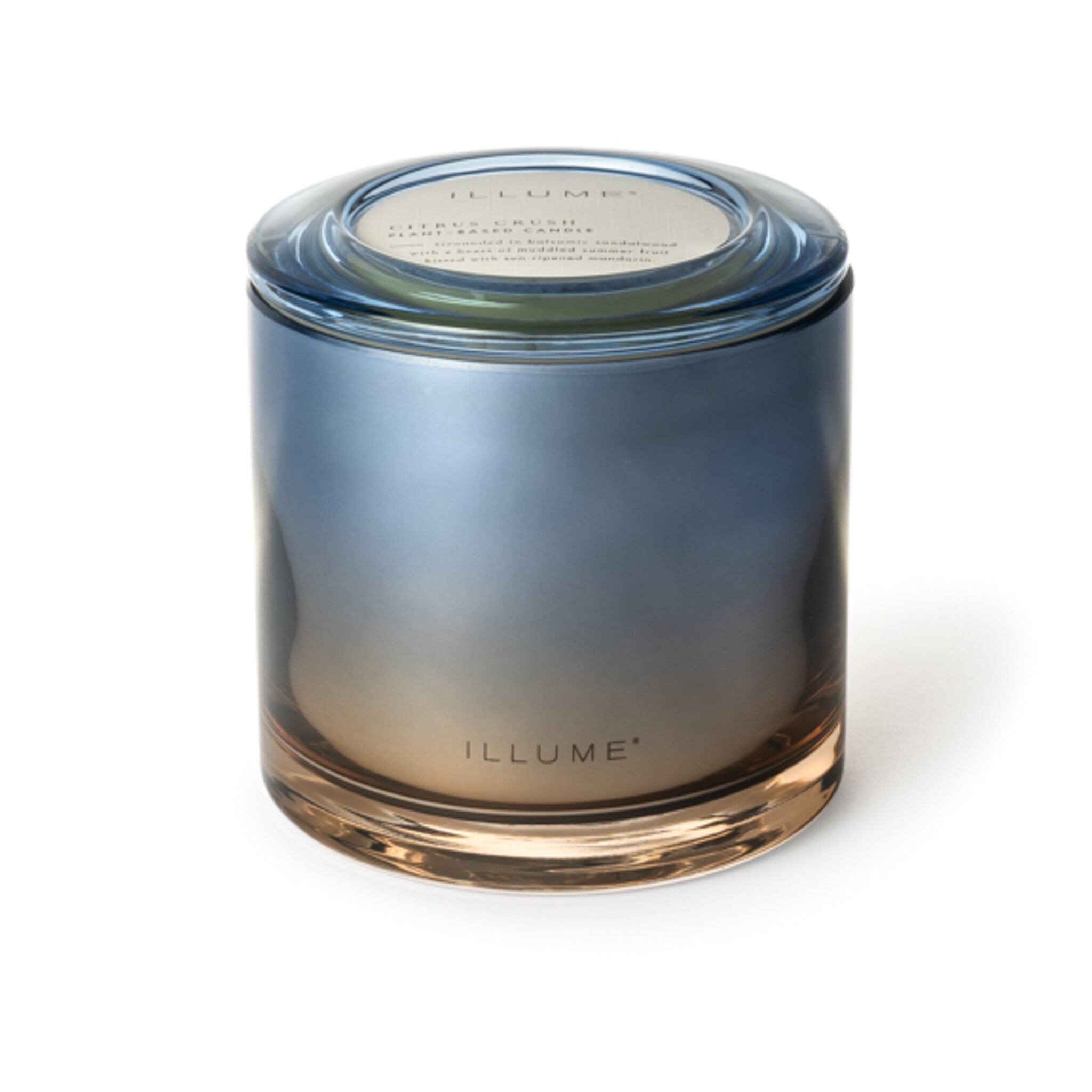 ILLUME Duftkerze XL Statement Glas, hellblau 