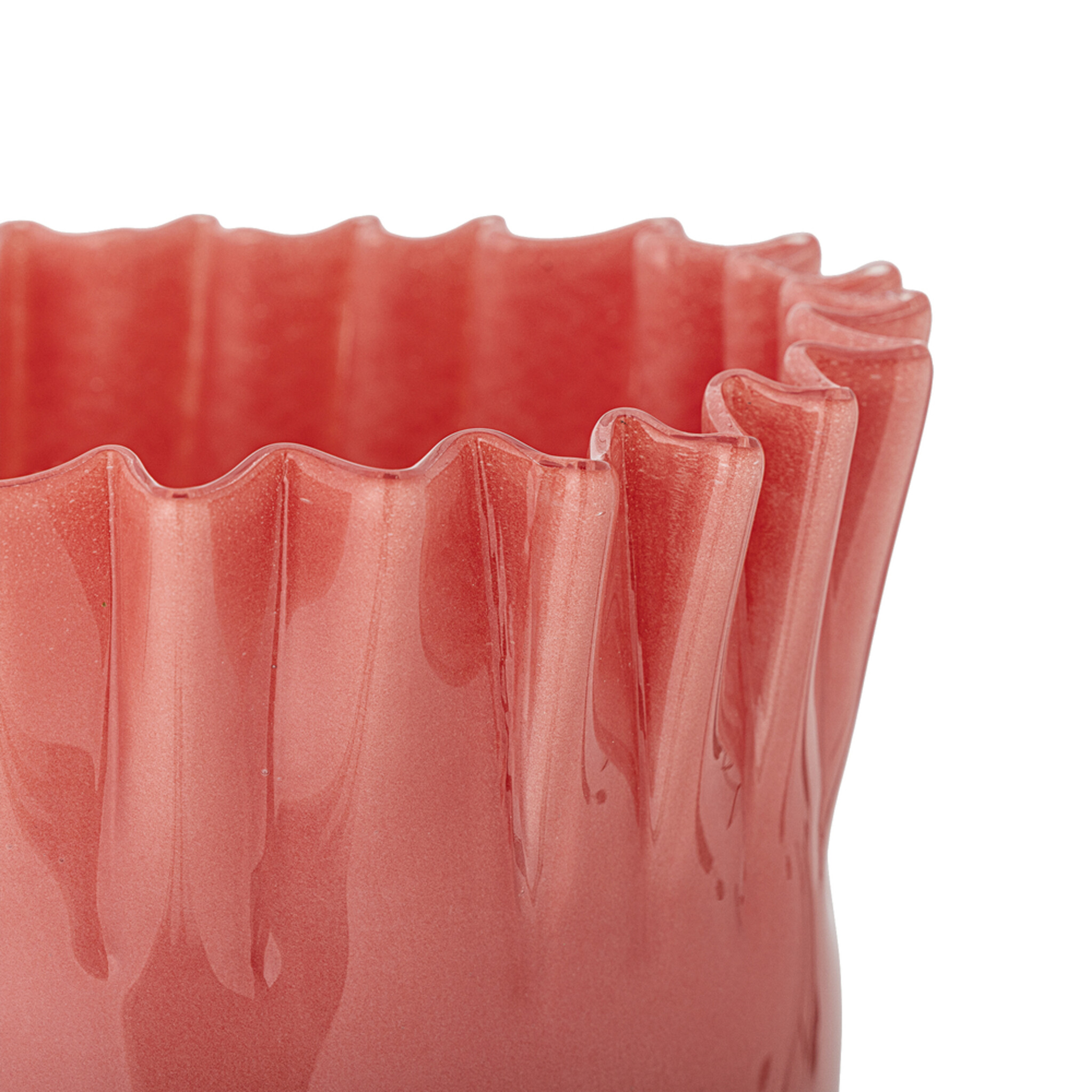 Janine Vase, Orange, Glas, orange 